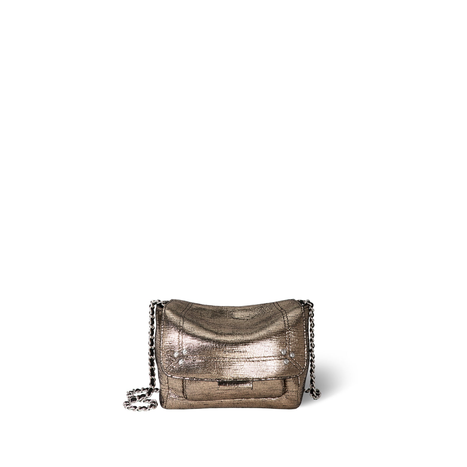 Lulu S Lamé Champagne Goatskin – Jérôme Dreyfuss - Main Image