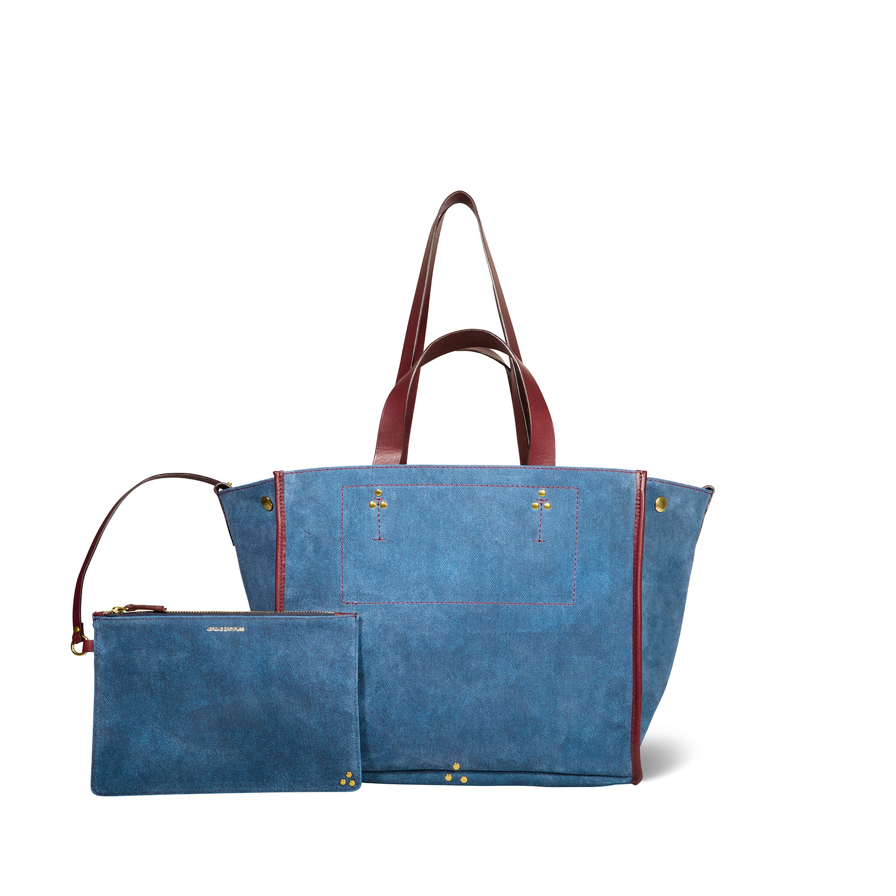 Léon M Tote bag Split Suede Jean's – Jérôme Dreyfuss