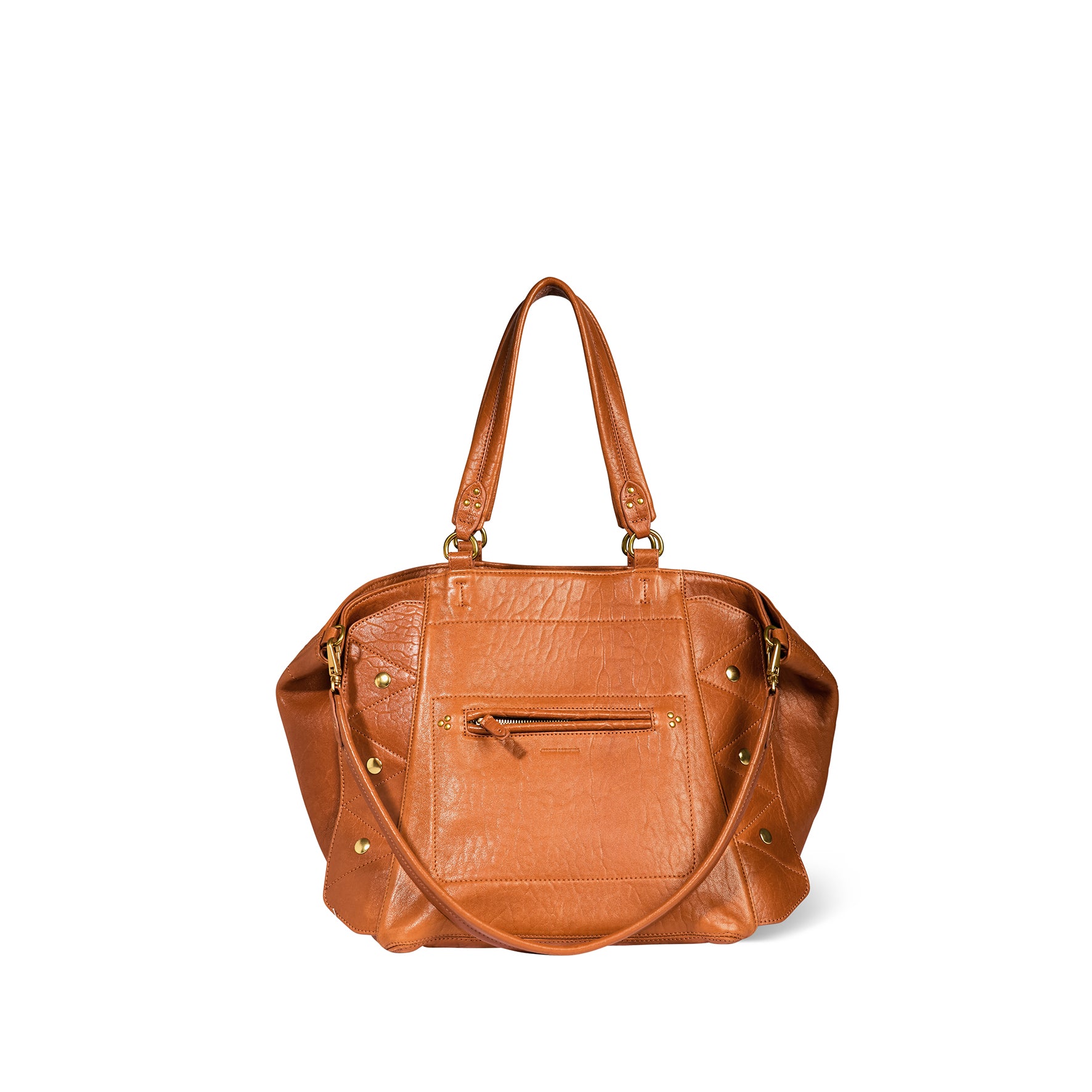 Roger Tote bag Cognac Lambskin – Jérôme Dreyfuss