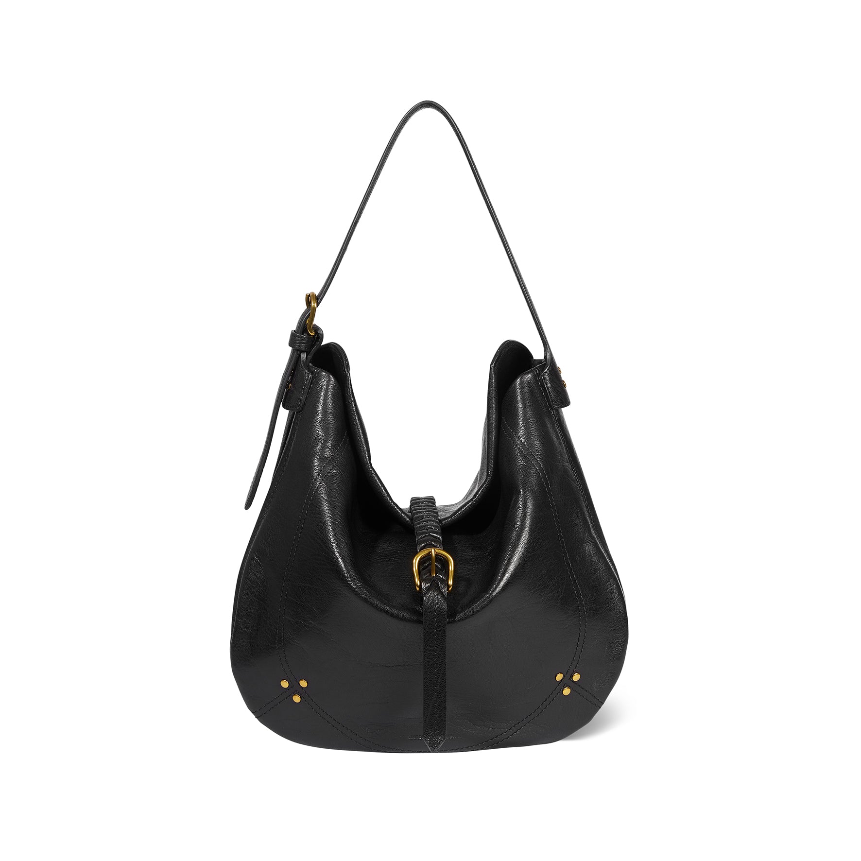 Luis Bag Goatskin Noir Grainé – Jérôme Dreyfuss