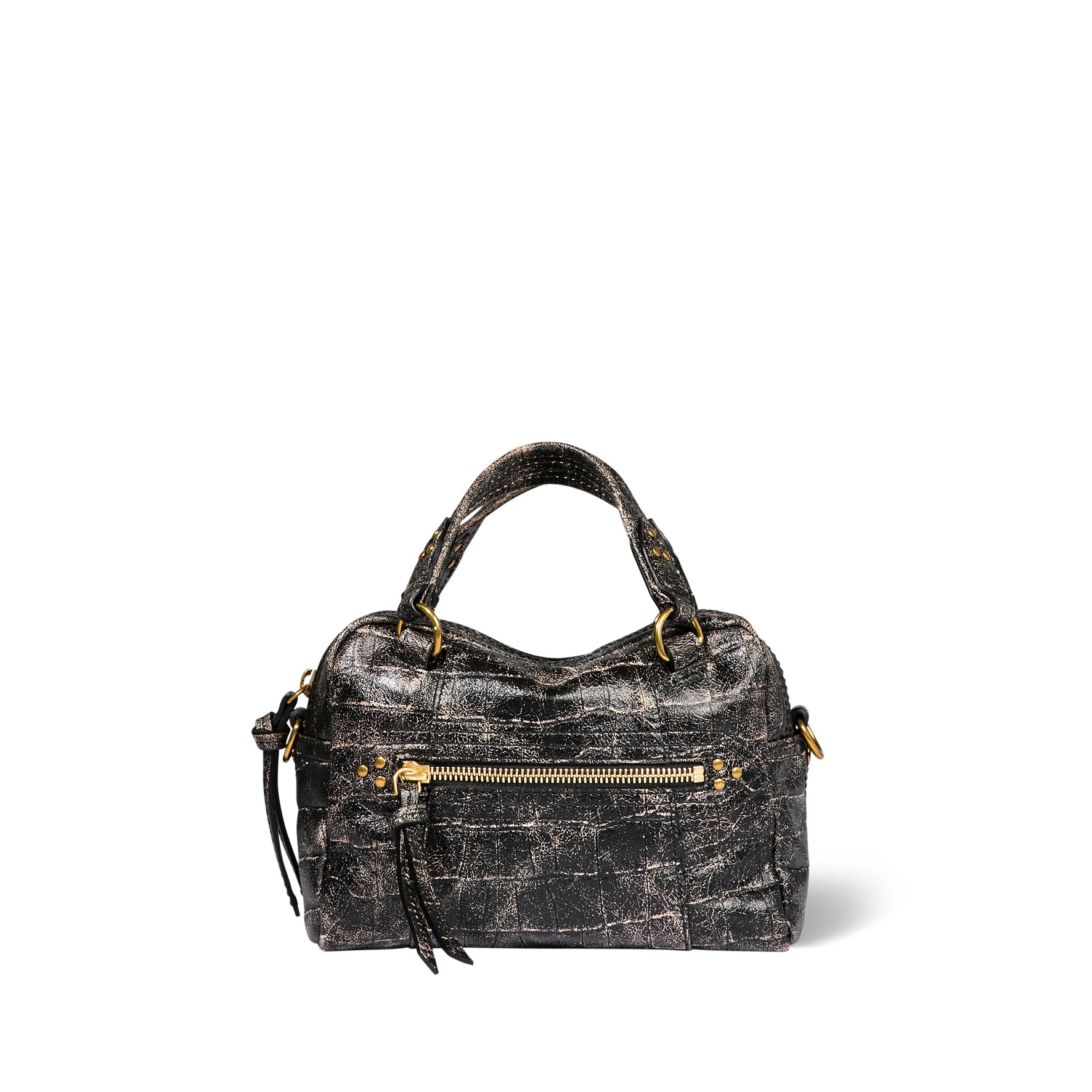 Lucky Bowling Mini Bag Imprimé Croco Grunge Sheepskin – Jérôme