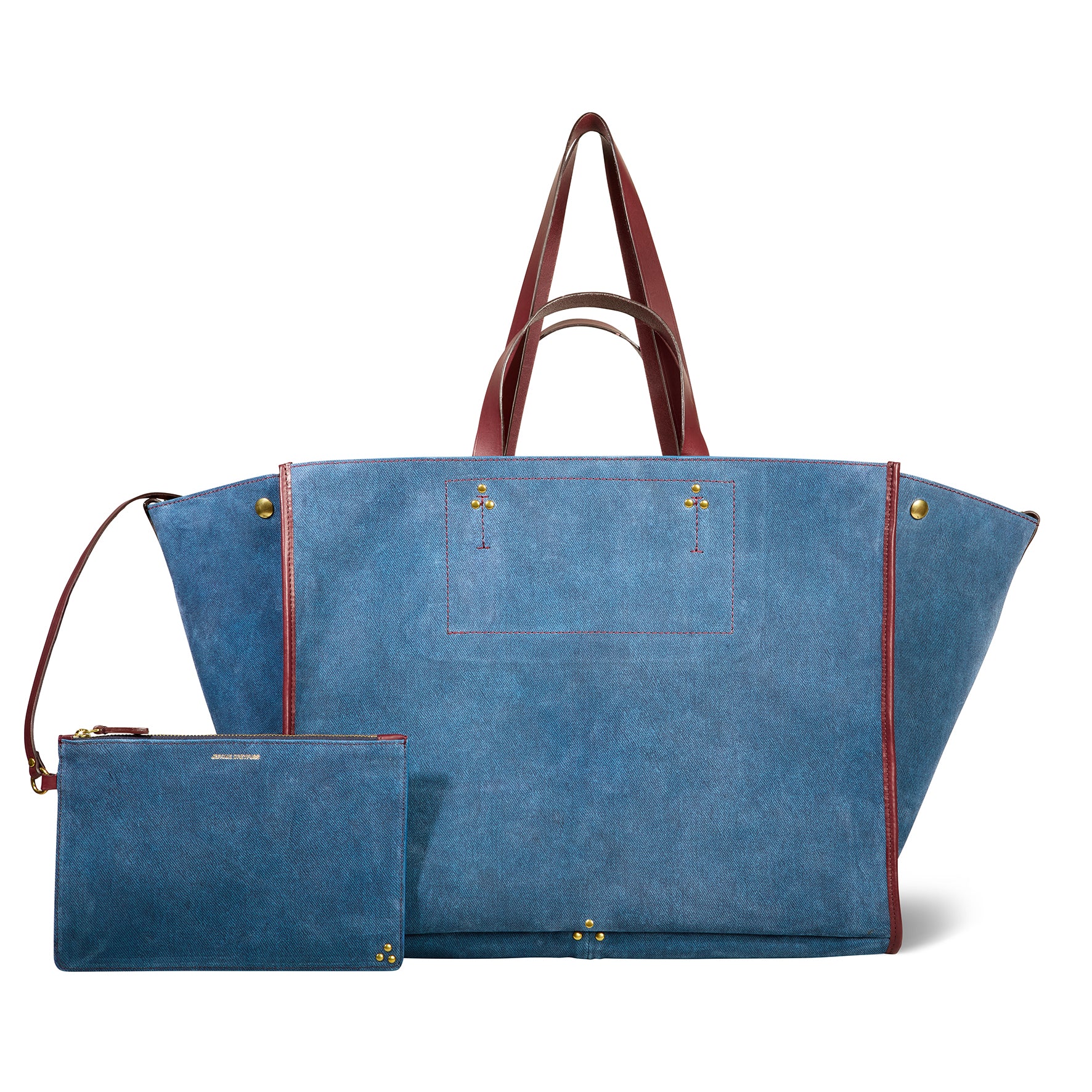 Léon L Tote bag Split Suede Jean's – Jérôme Dreyfuss
