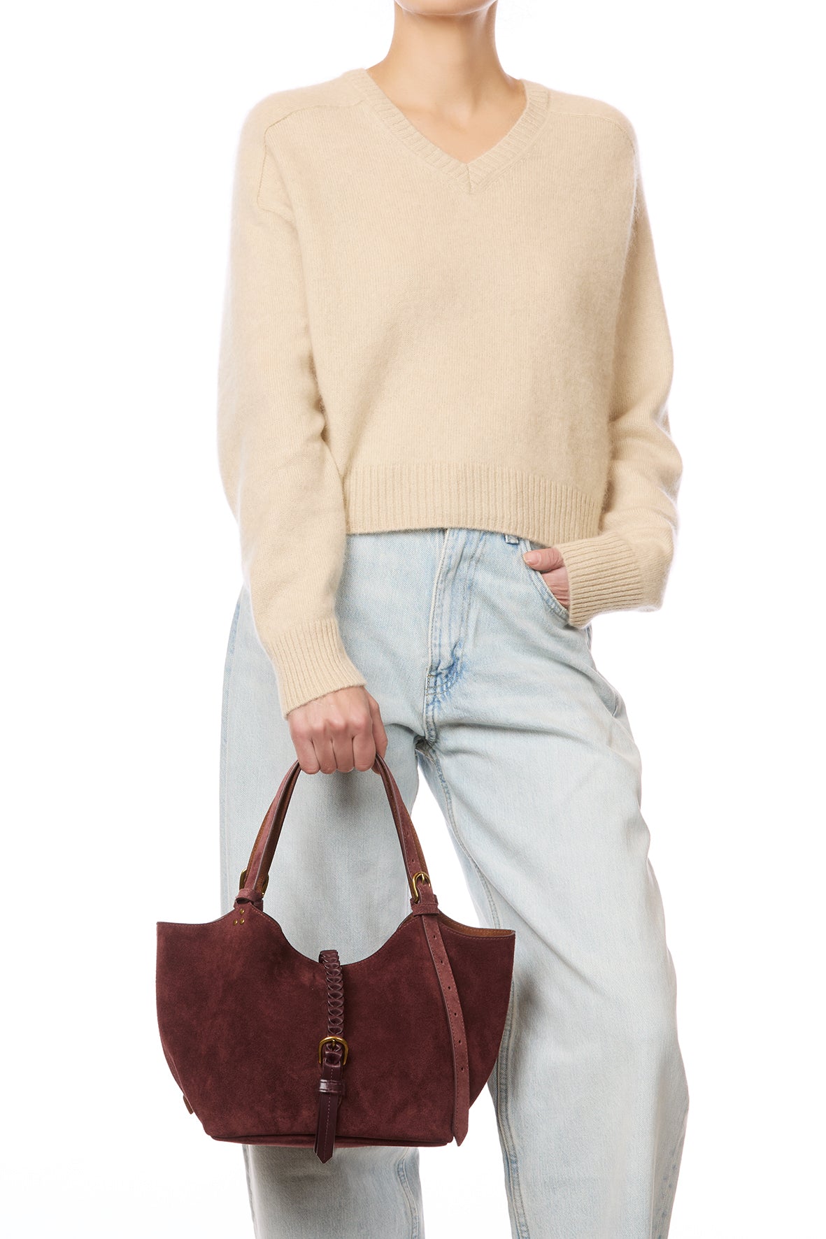 Sac Cabas Joseph S croute velours Brulé