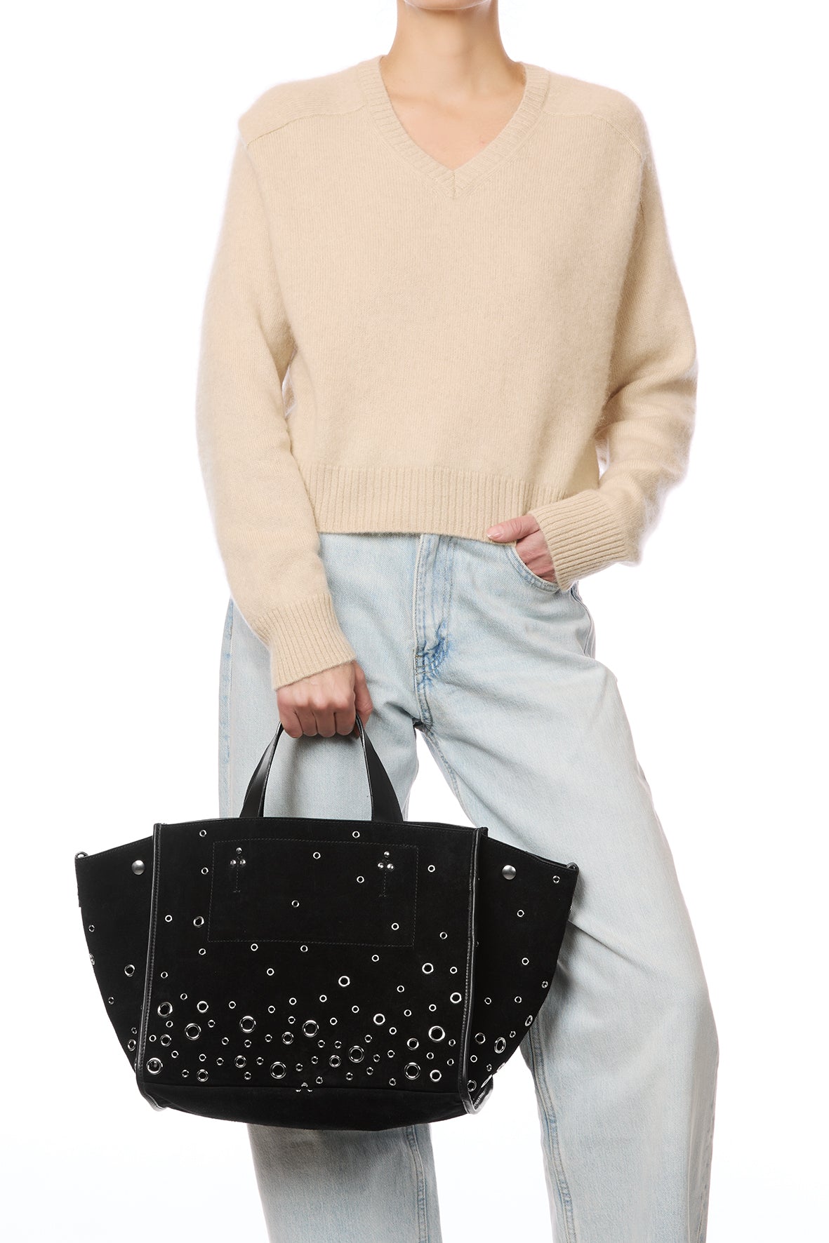 Léon M Tote bag Tandem Split Suede – Jérôme Dreyfuss