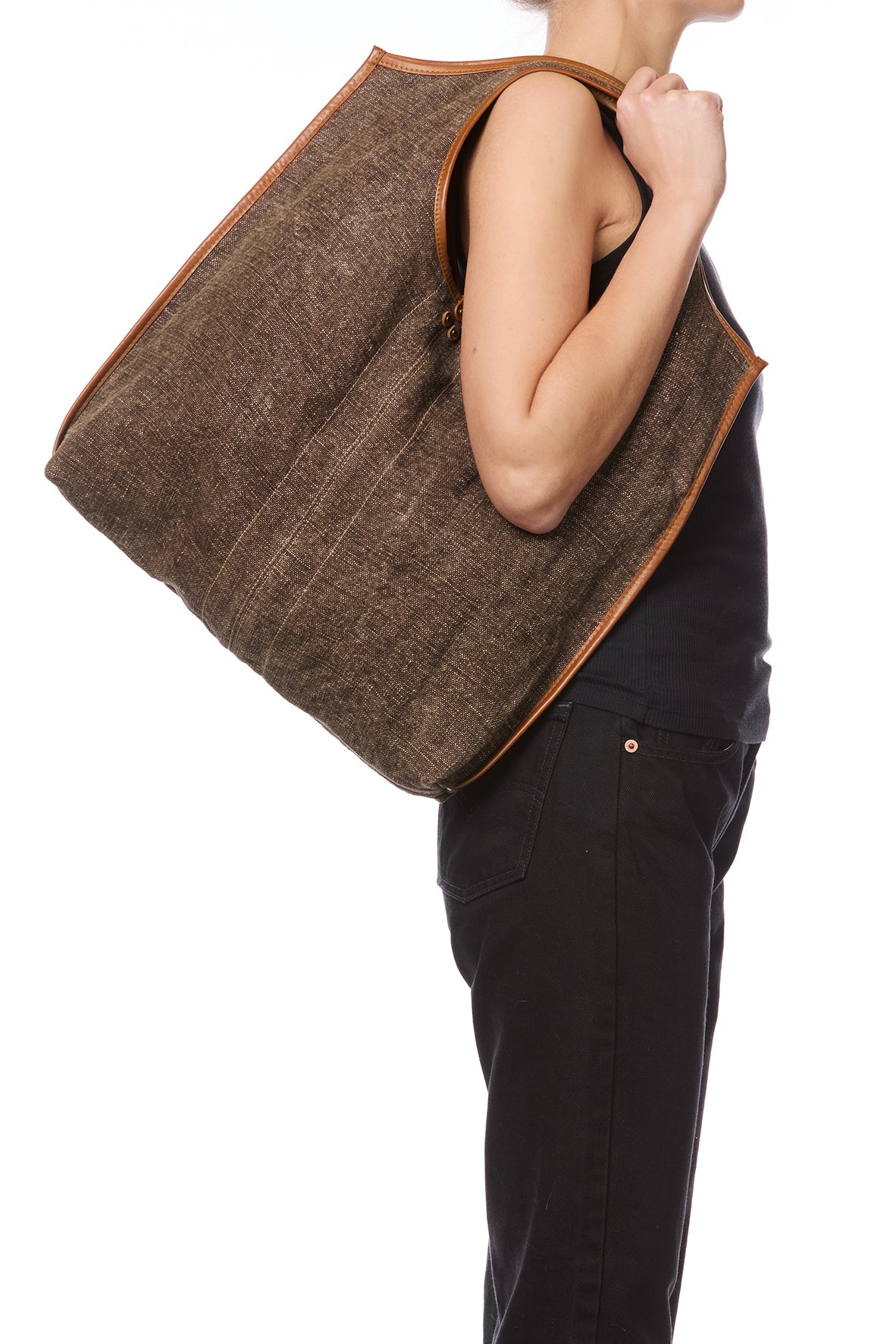 Sac Cabas Paco Toile Chocolat