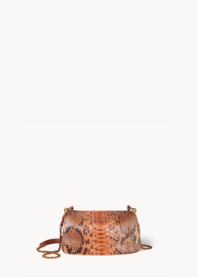 Bobi Tasche Cognac python