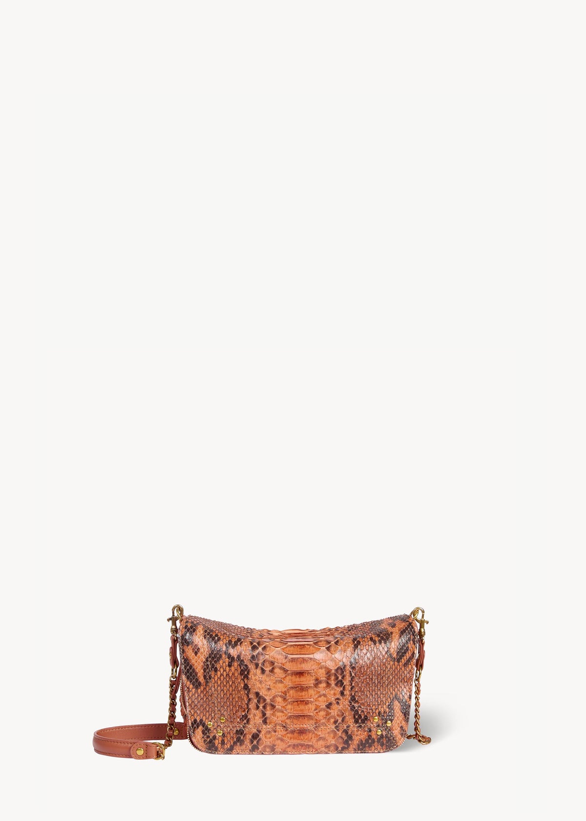 Bobi S Tasche Cognac python