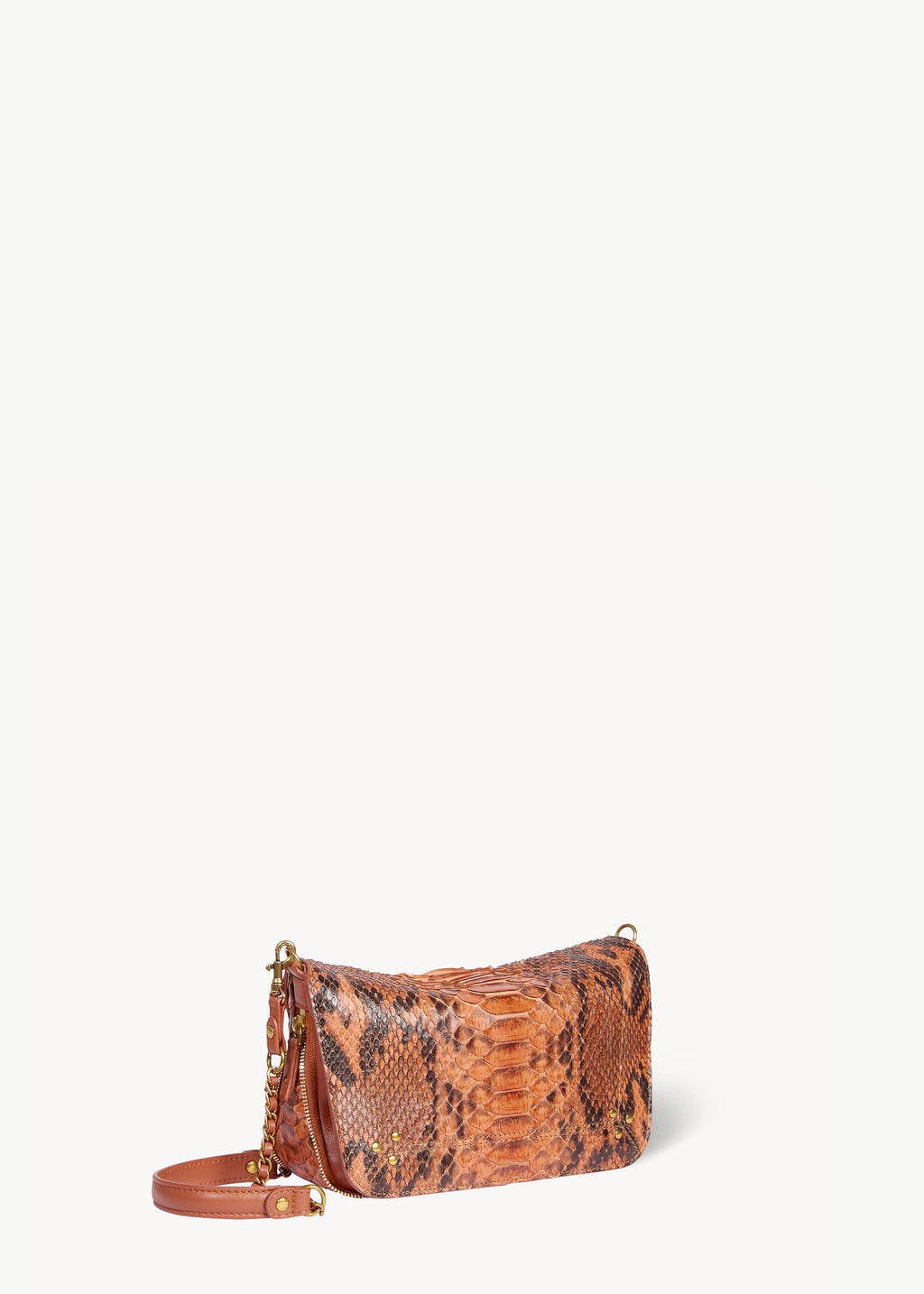Bobi S Tasche Cognac python