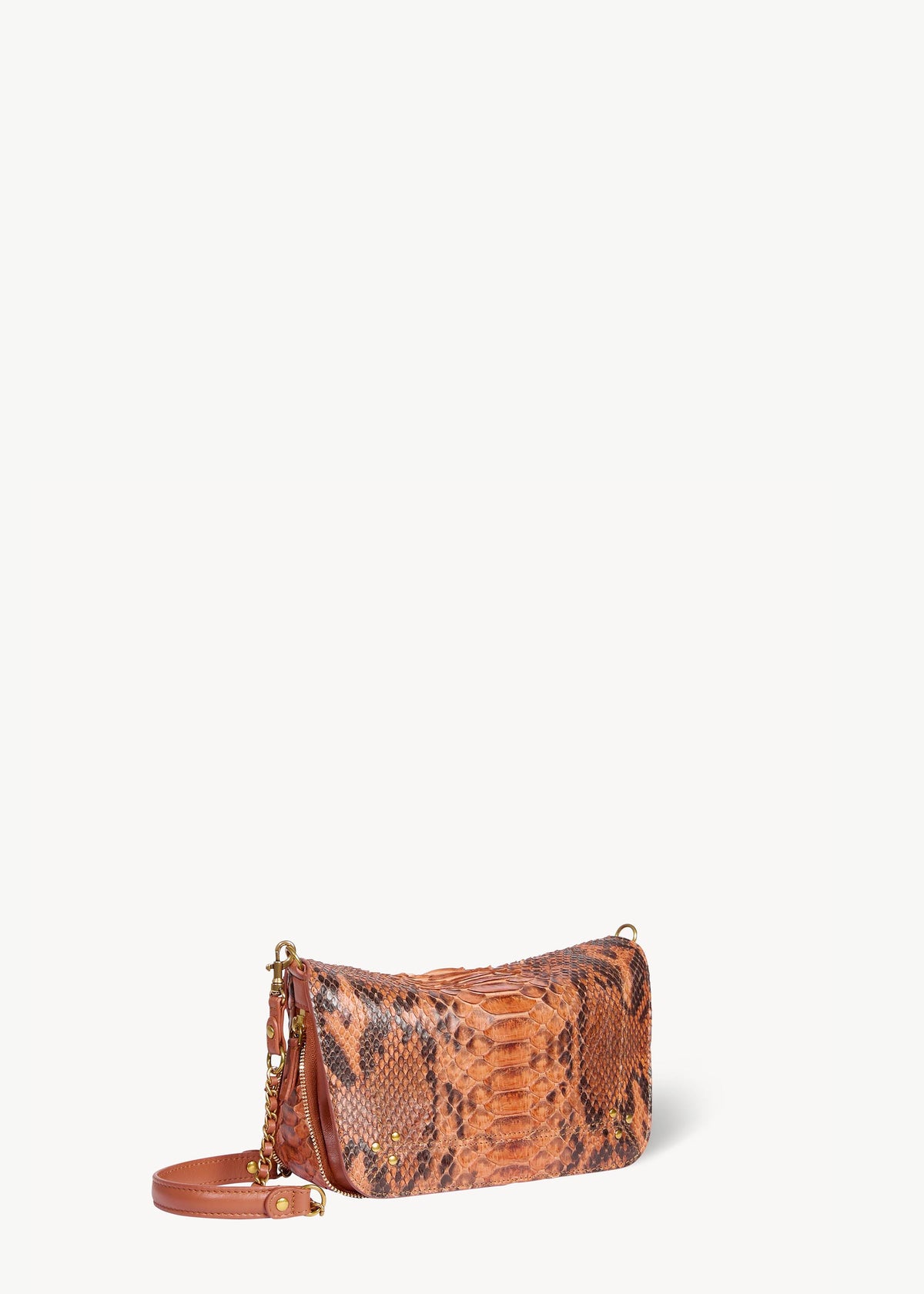 Bobi S Tasche Cognac python