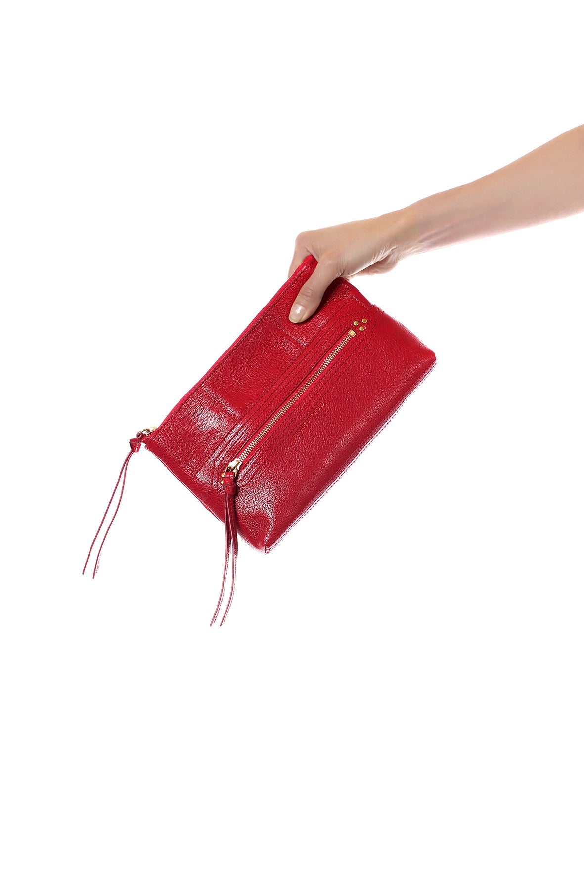 Lucky Clutch Carmin Goatskin