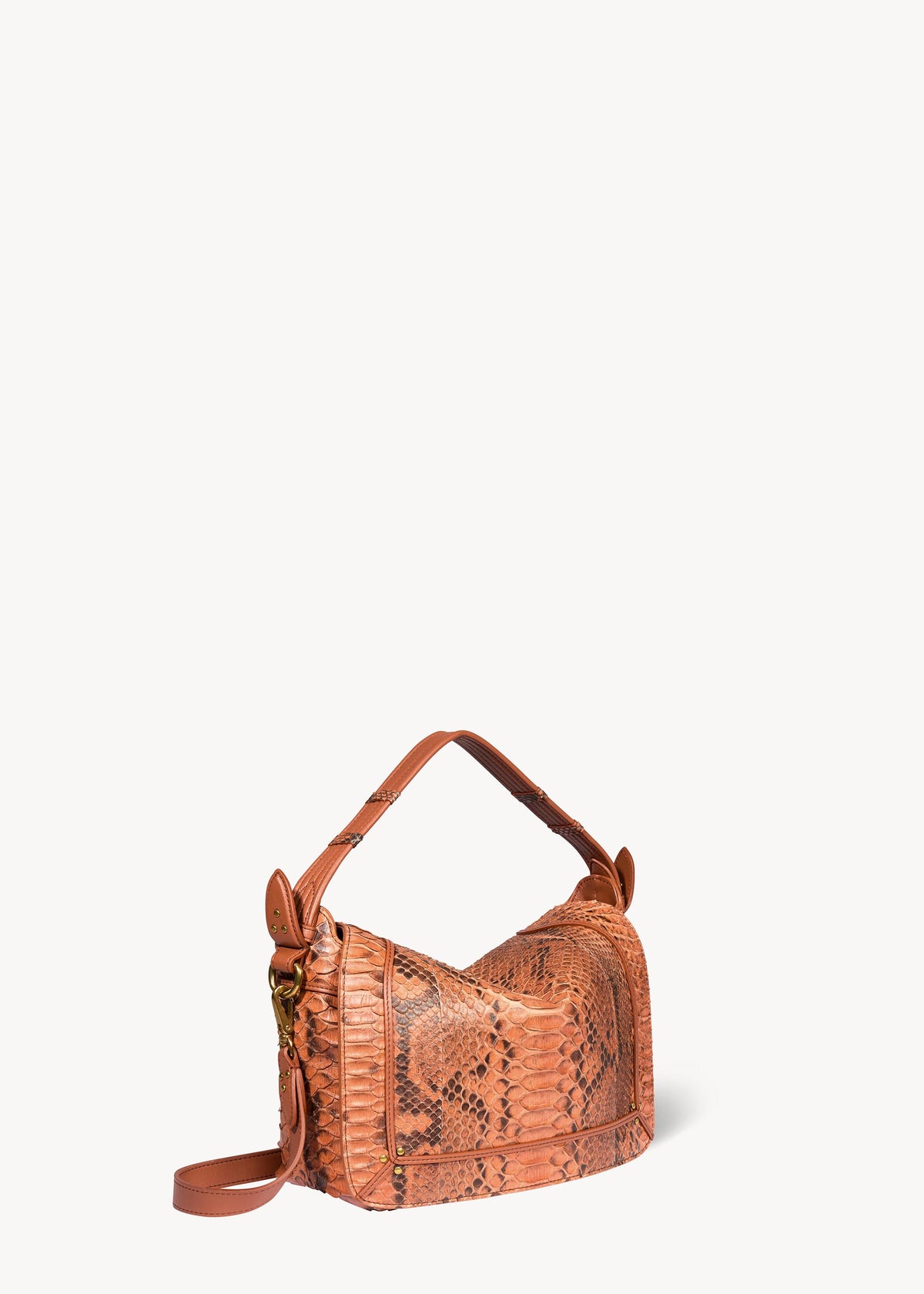Pepito M Tasche Cognac python