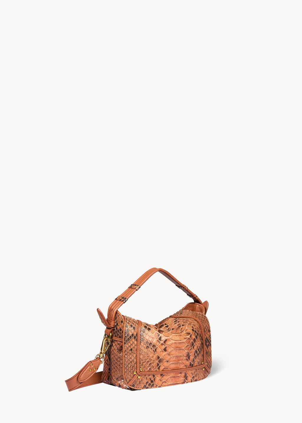 Sac Pepito S python Cognac