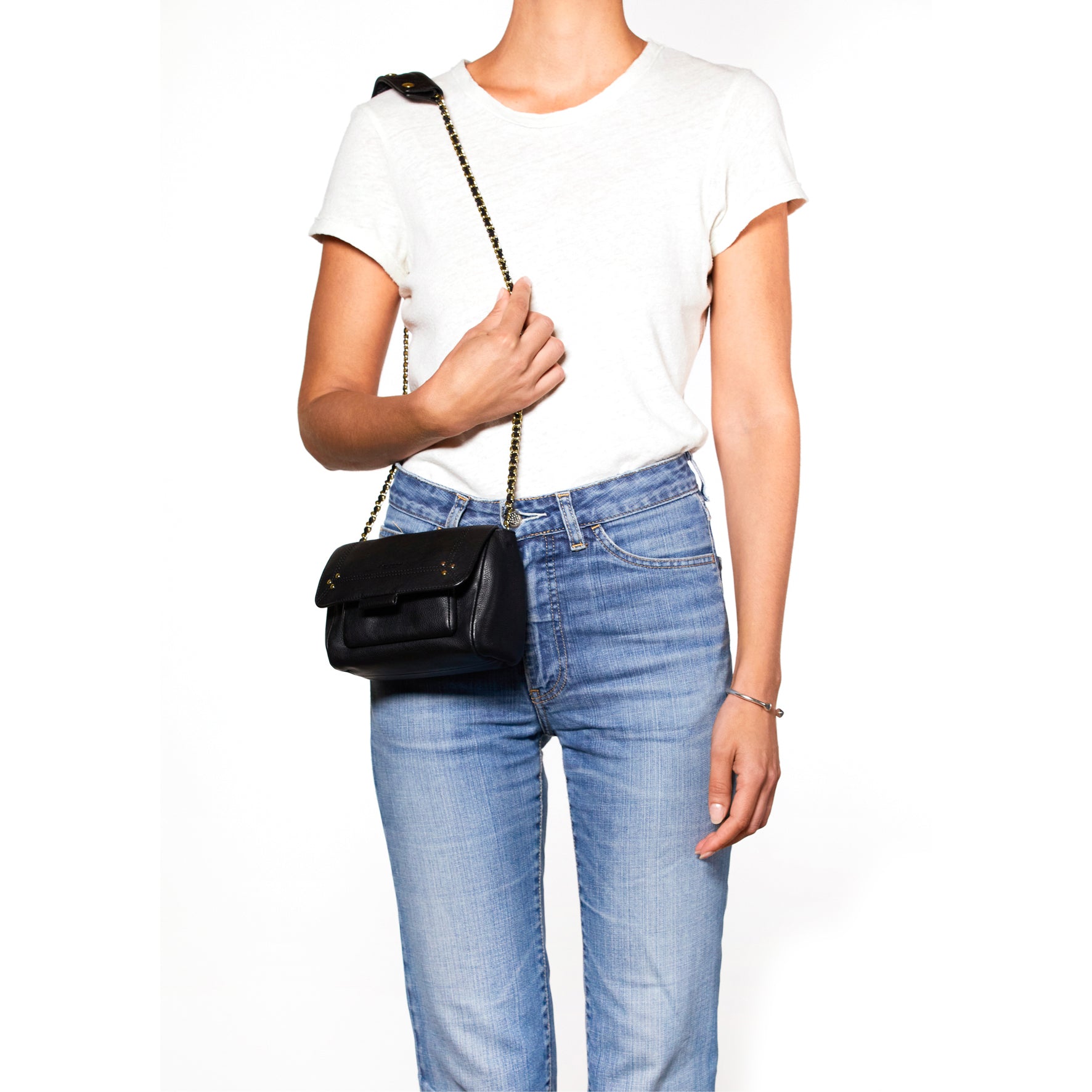 Lulu S Veau Noir Brass