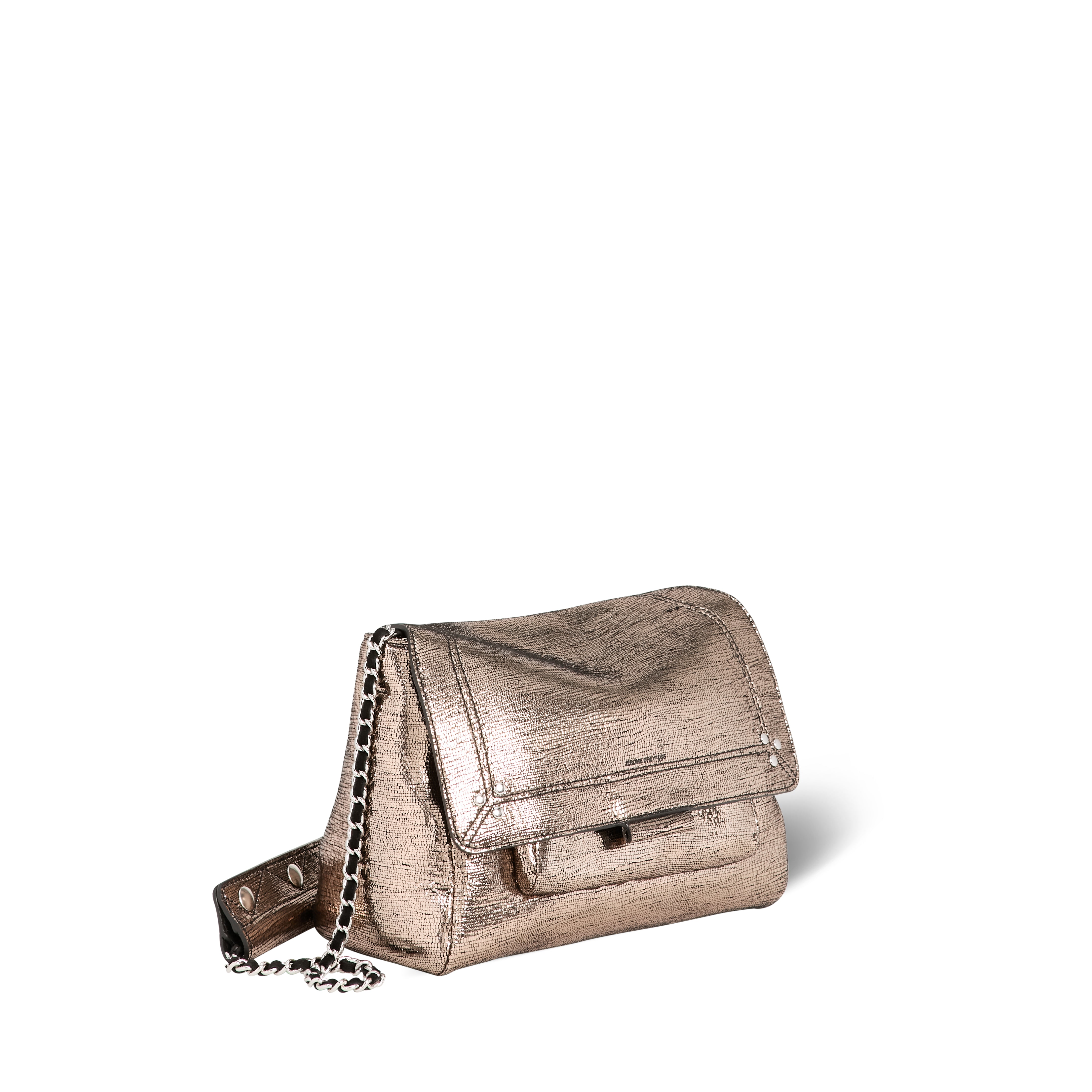 Lulu M Chèvre Lamé Champagne