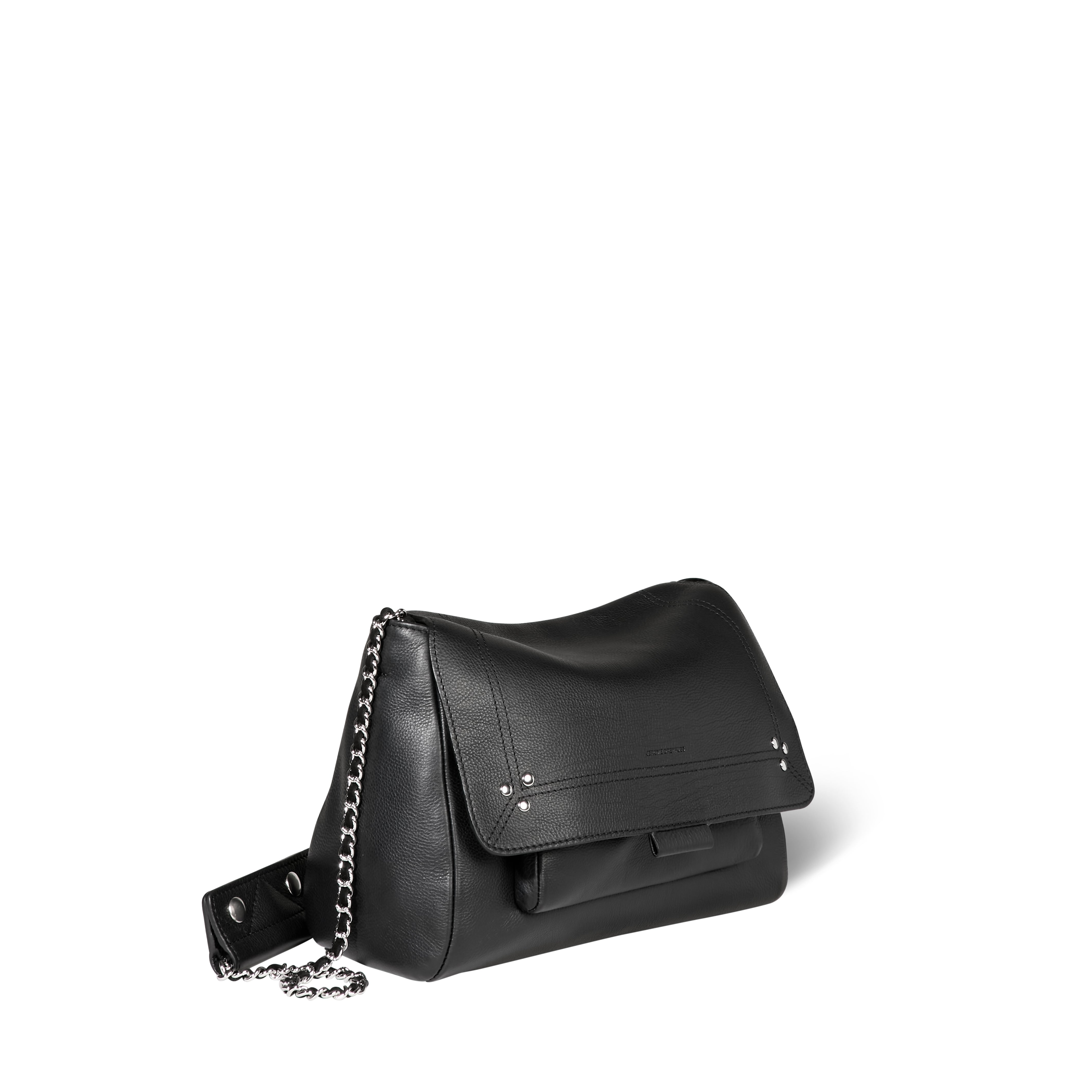 Lulu M Veau Noir Silver