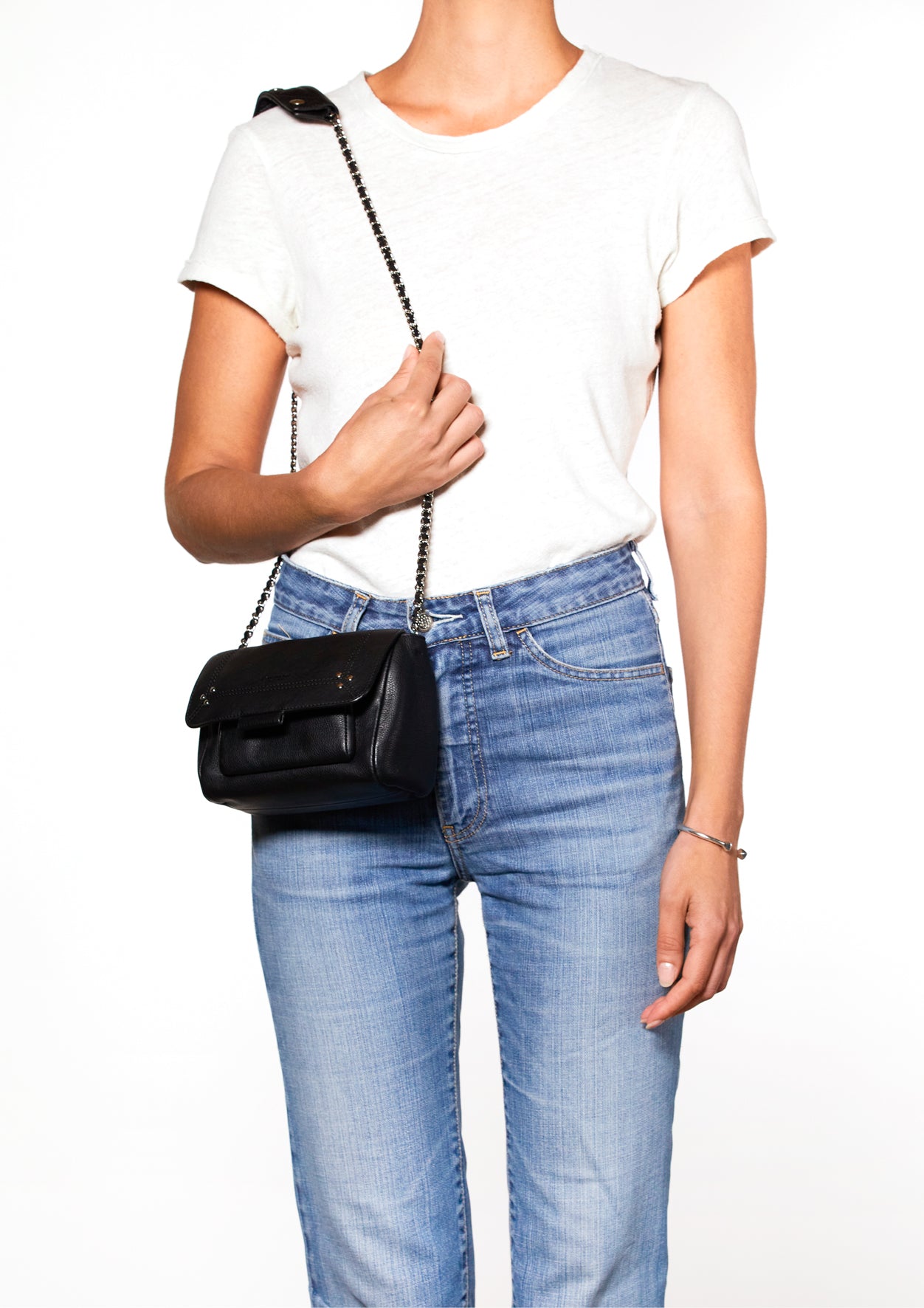 Lulu S Veau Noir Silver