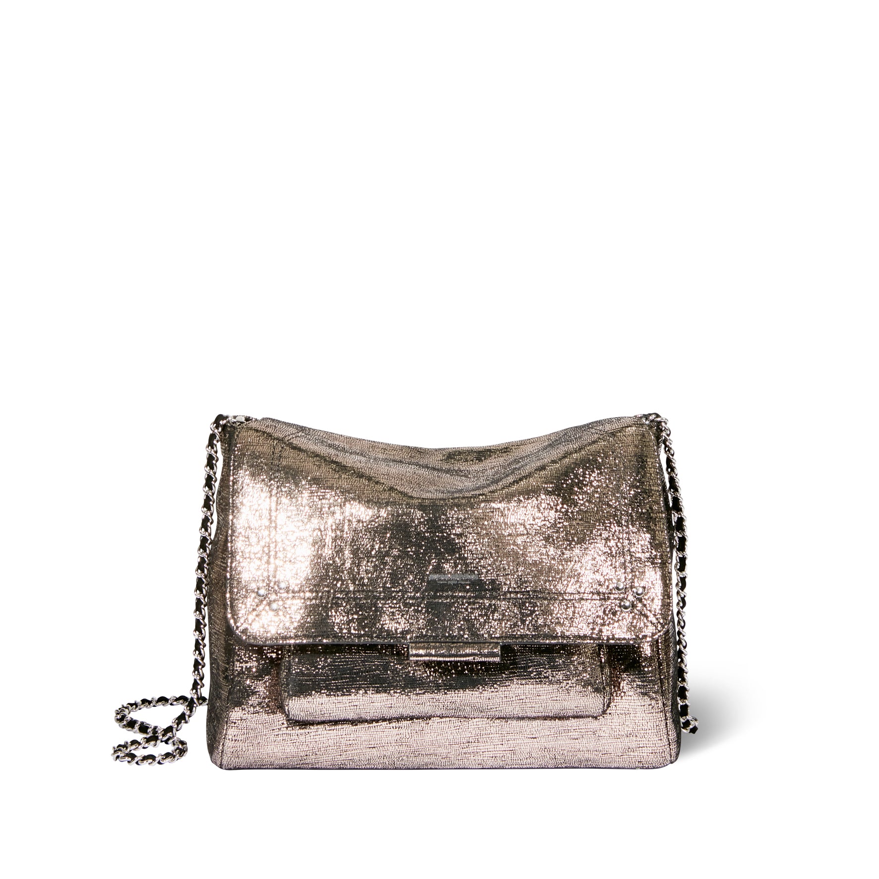 Lulu L Chèvre Lamé Champagne