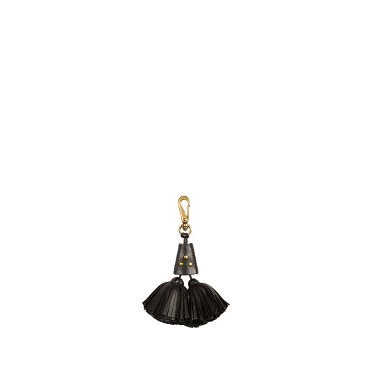 Pompon twin Agneau Noir Brass