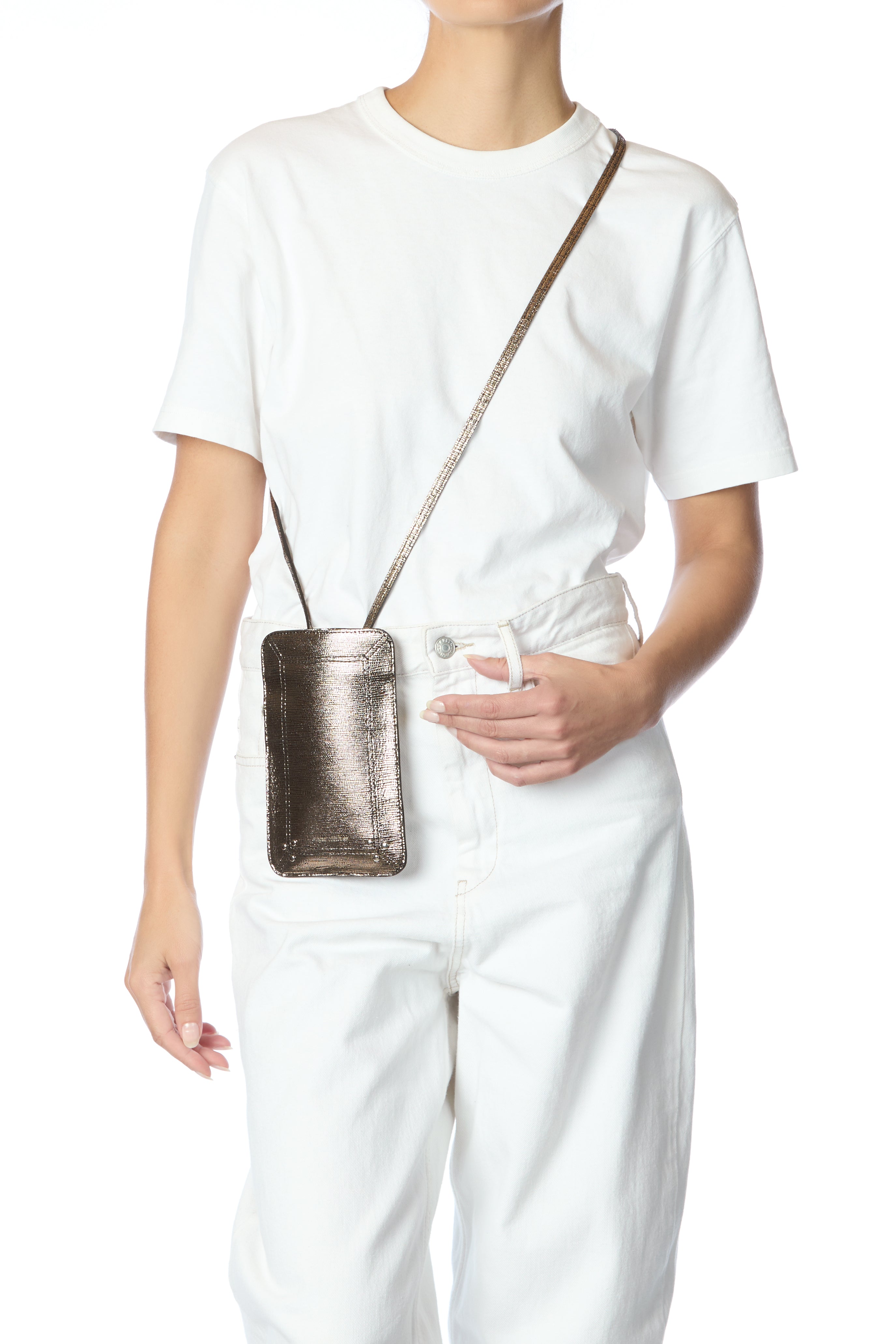 Porte Mobile Chèvre Lamé Champagne