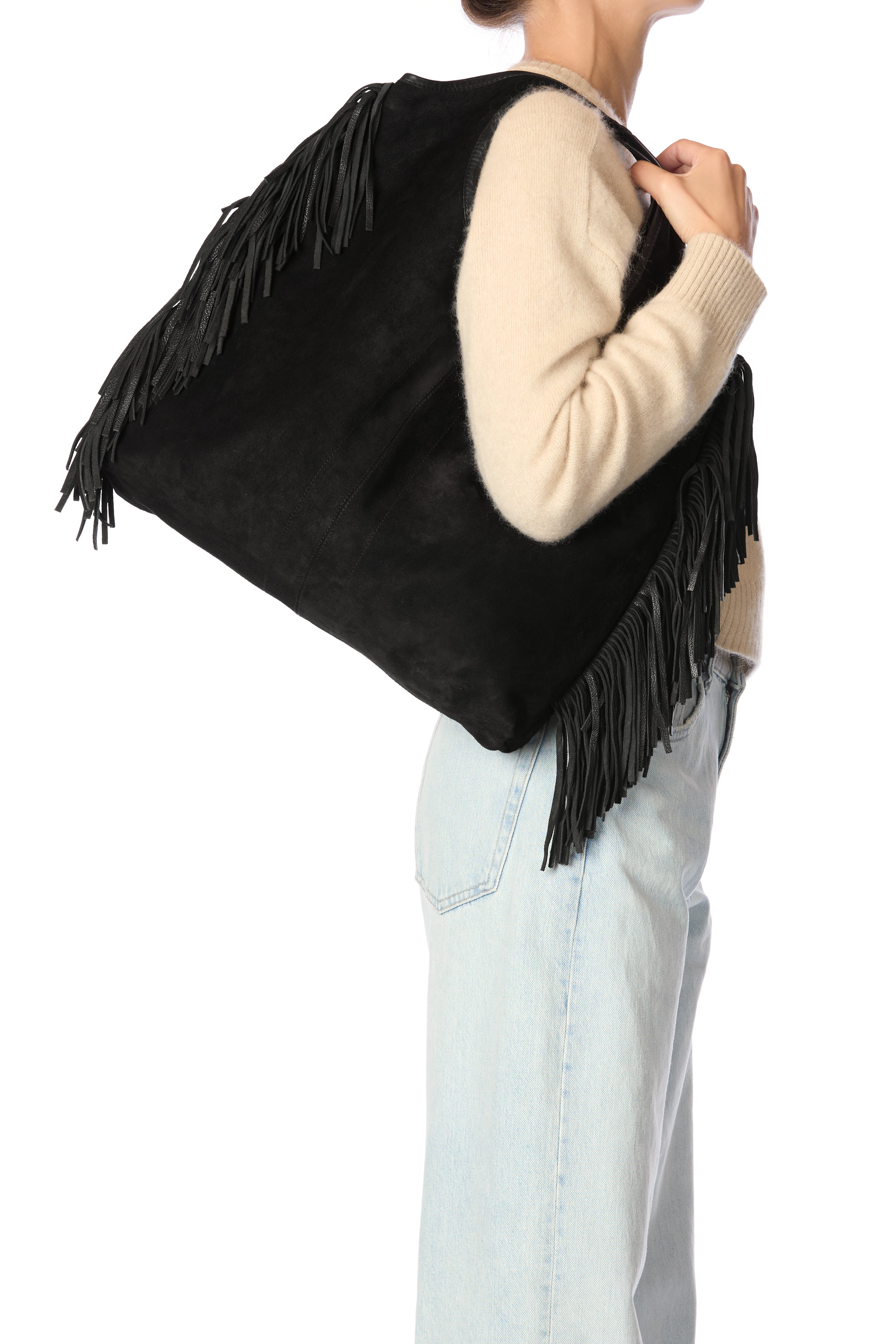 Sac Paco Croûte Velours Haenyeo Noir