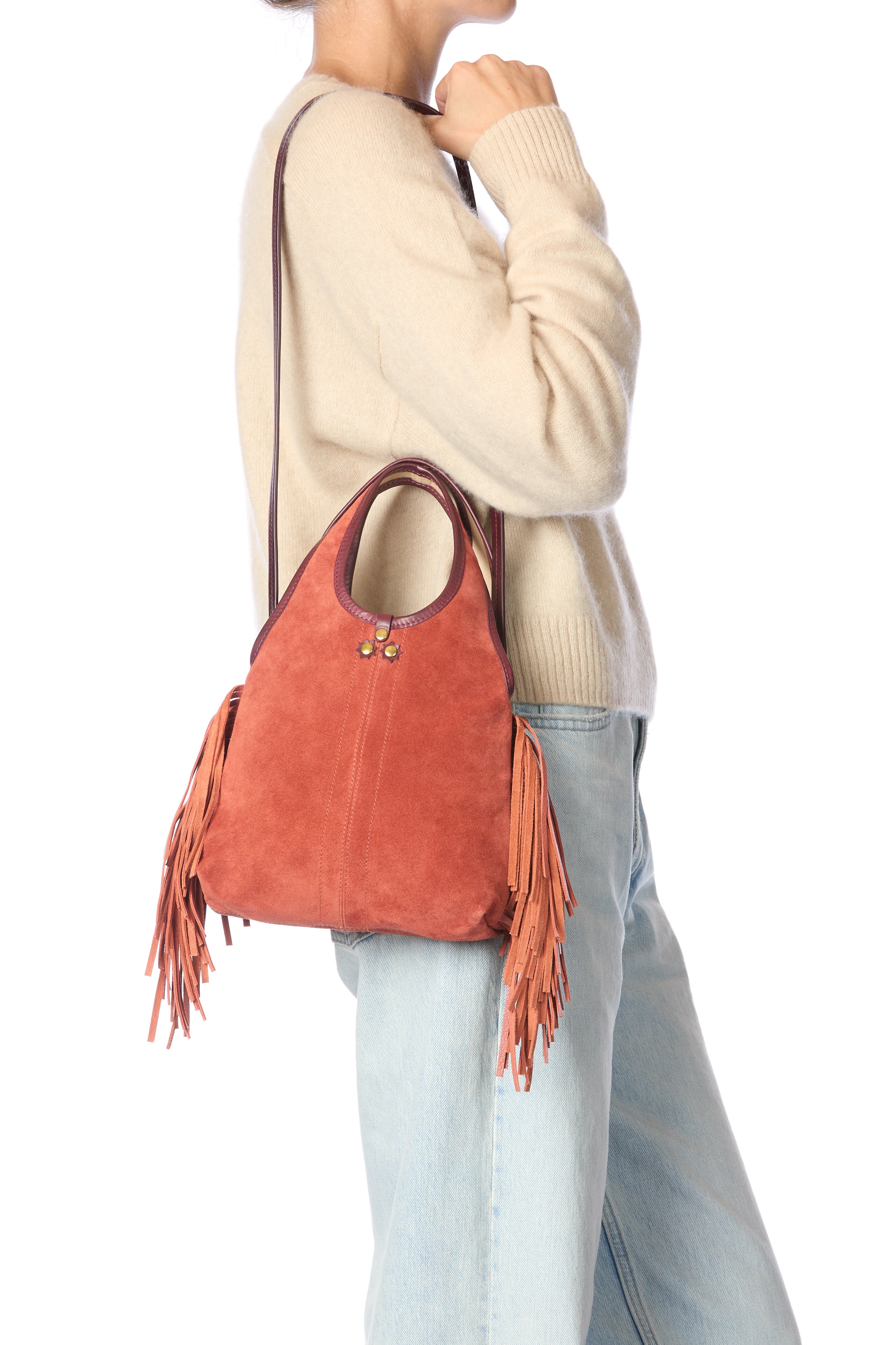 Sac Paco S Croûte Velours Haenyeo Terracotta