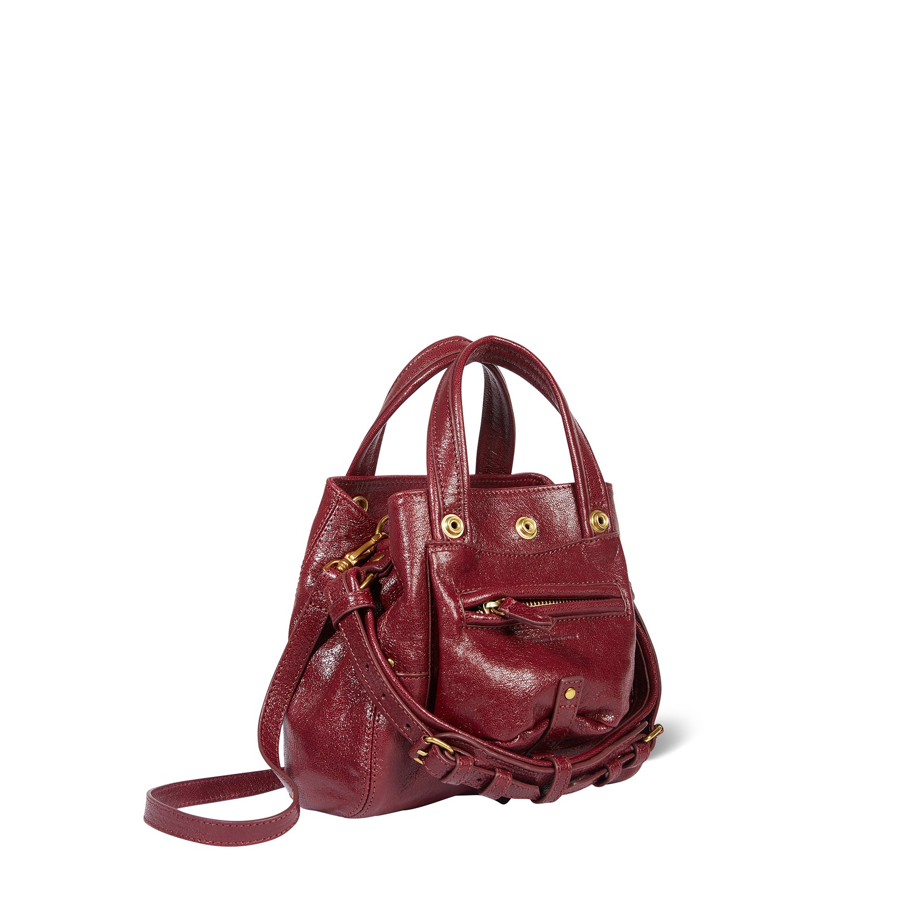 Sac Billy Nano Chèvre Bordeaux