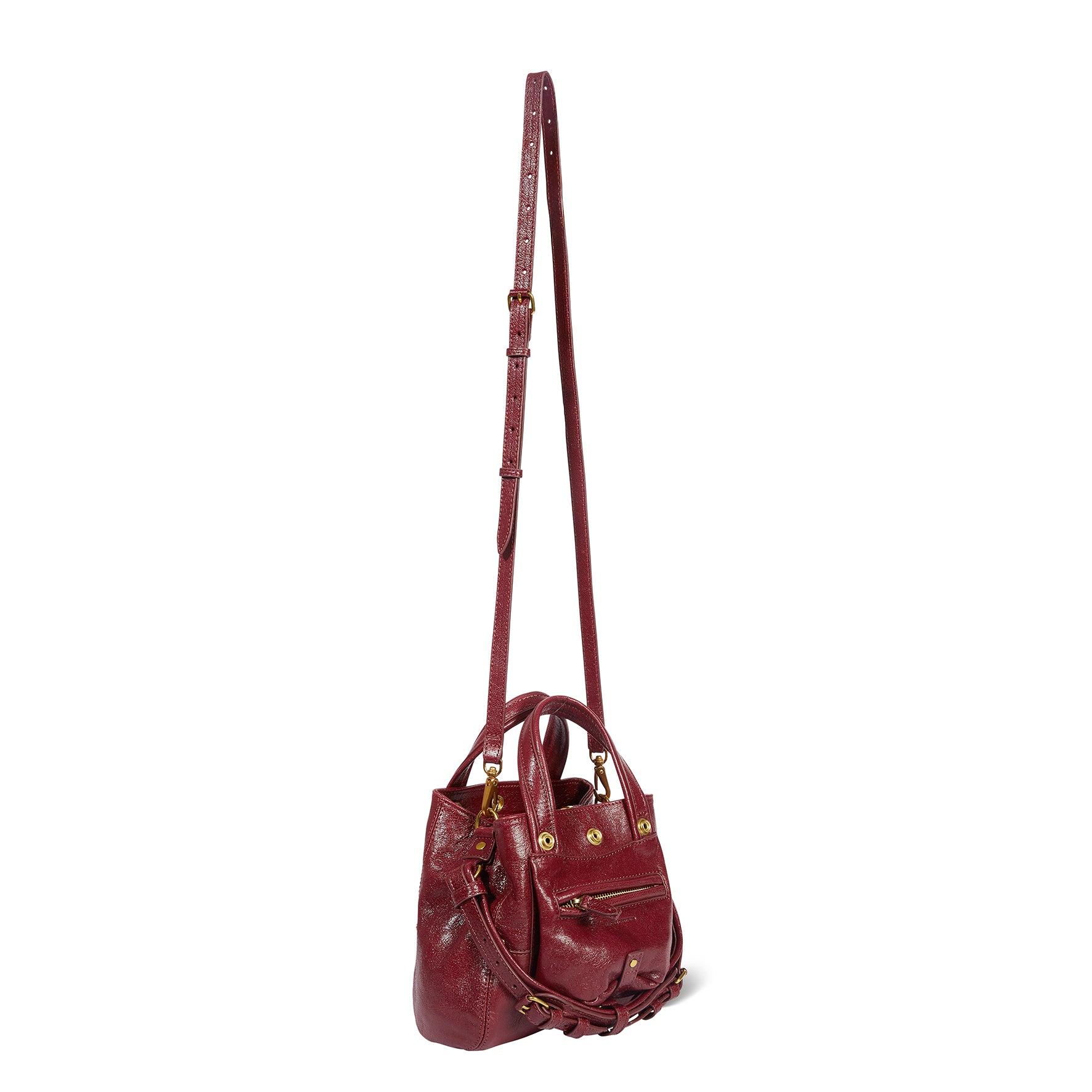 Sac Billy Nano Chèvre Bordeaux