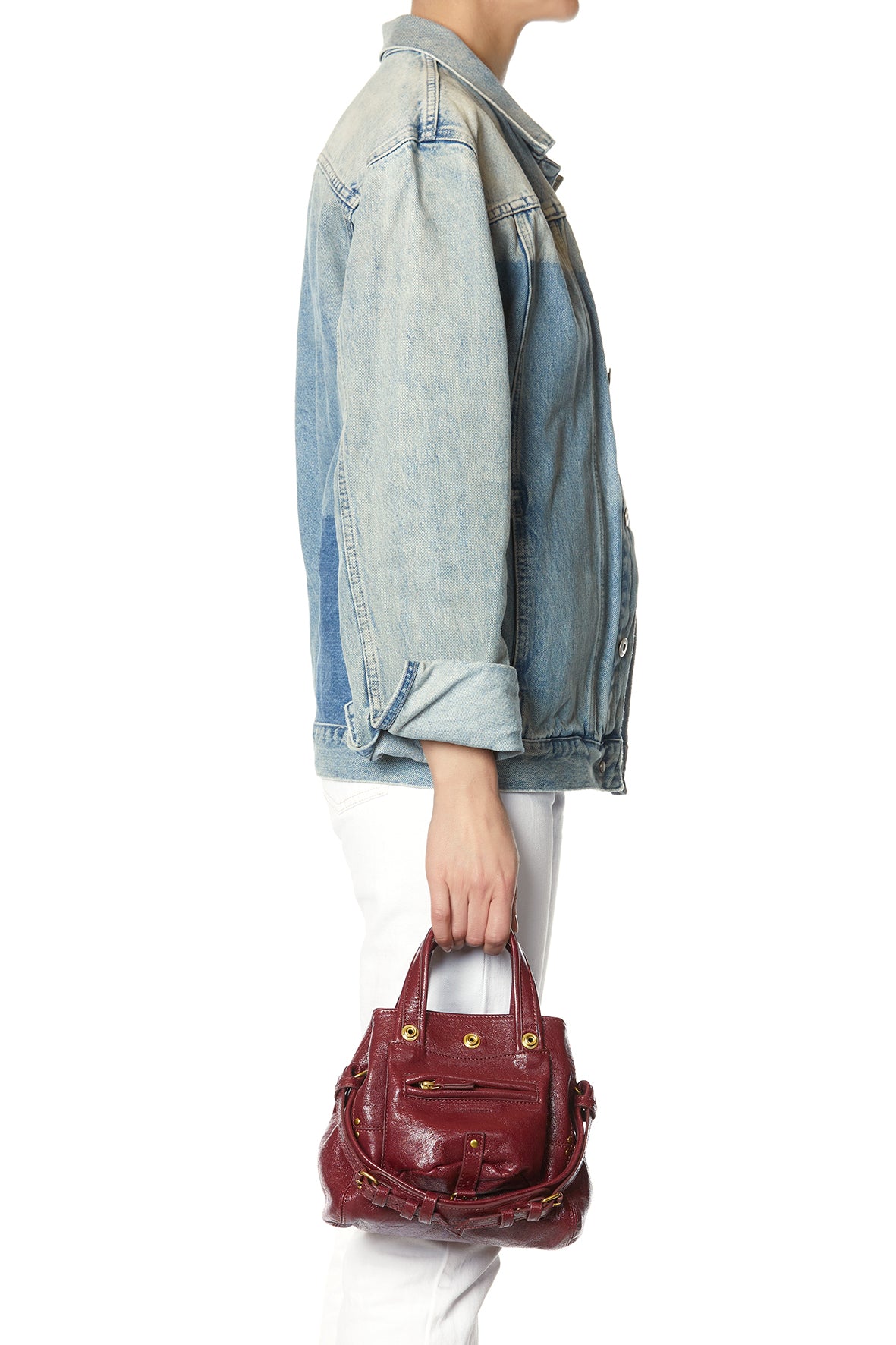 Sac Billy Nano Chèvre Bordeaux