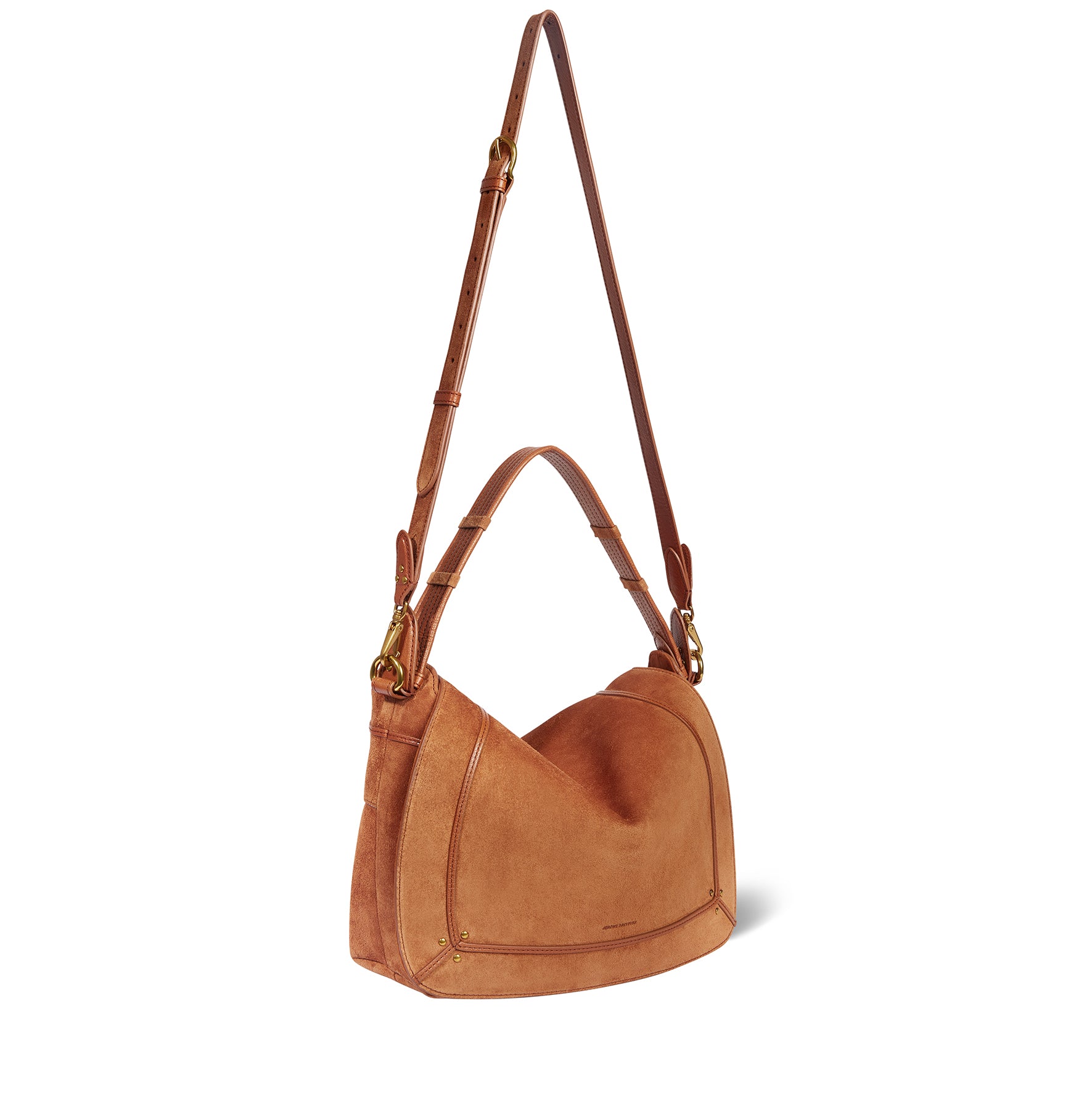 Sac Pepito L croute velours Caramel