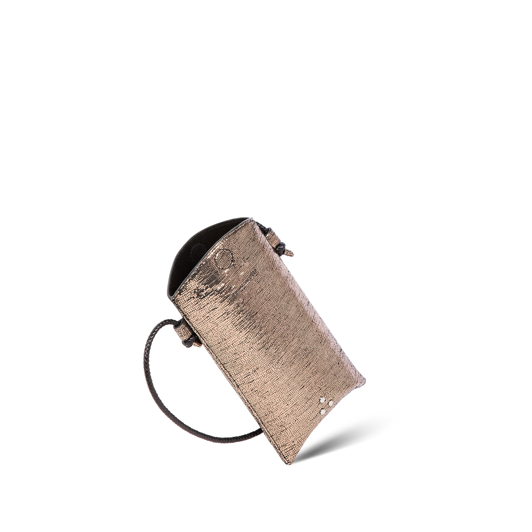 Étui téléphone Louis Mobile Chèvre Lamé Champagne