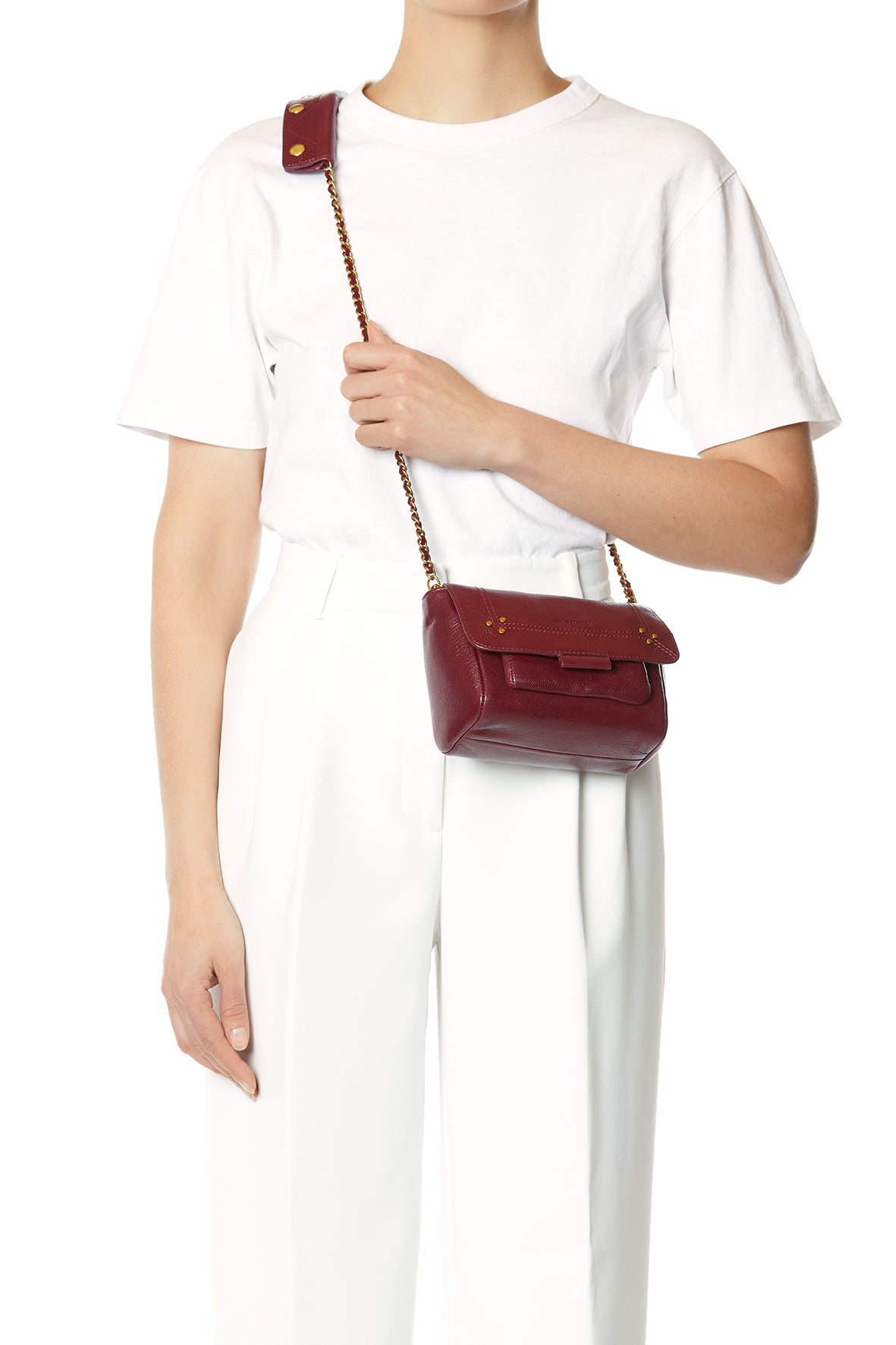 Sac Lulu S Chèvre Bordeaux