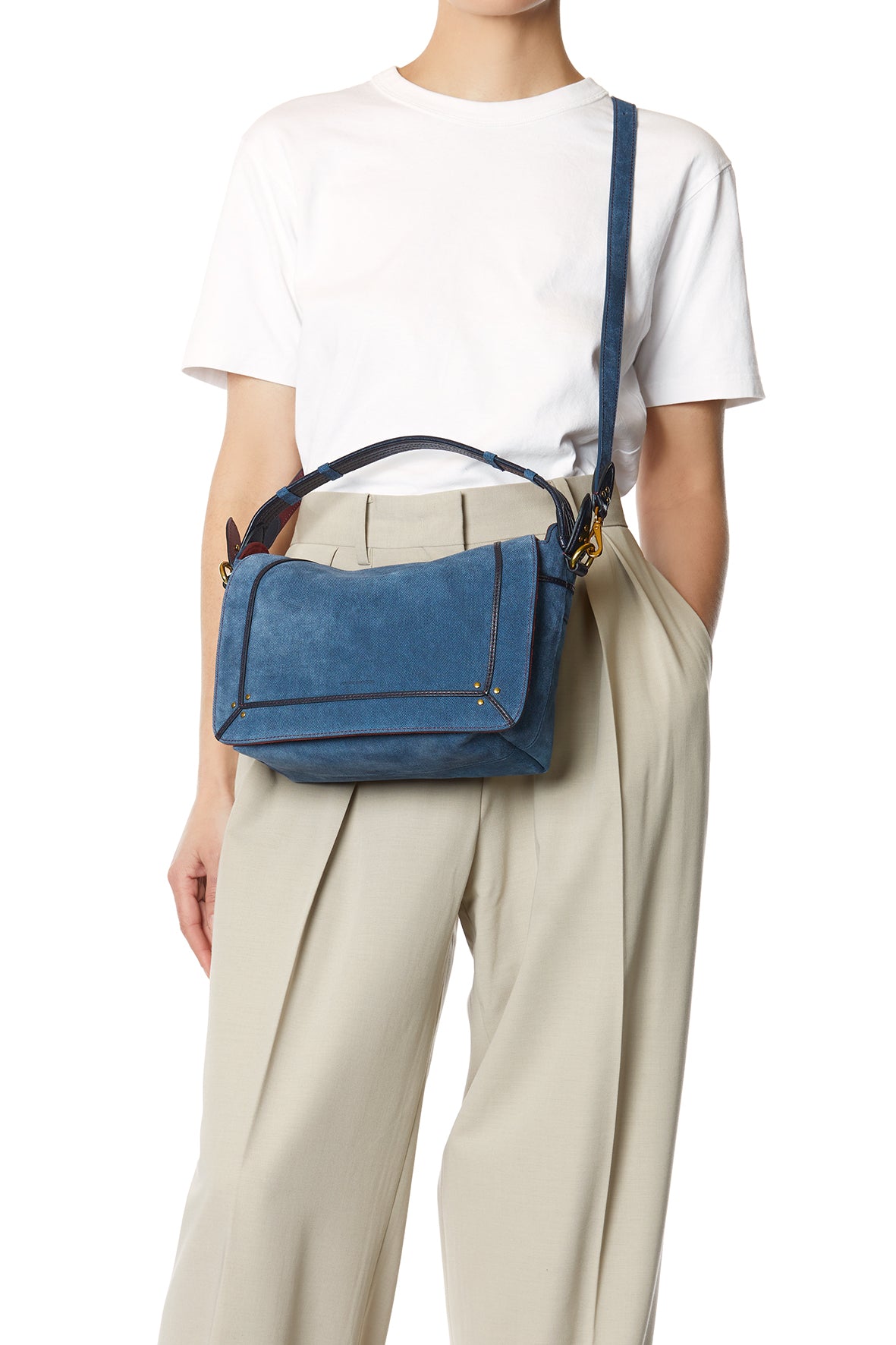 Sac Pepito M croute velours Jean's