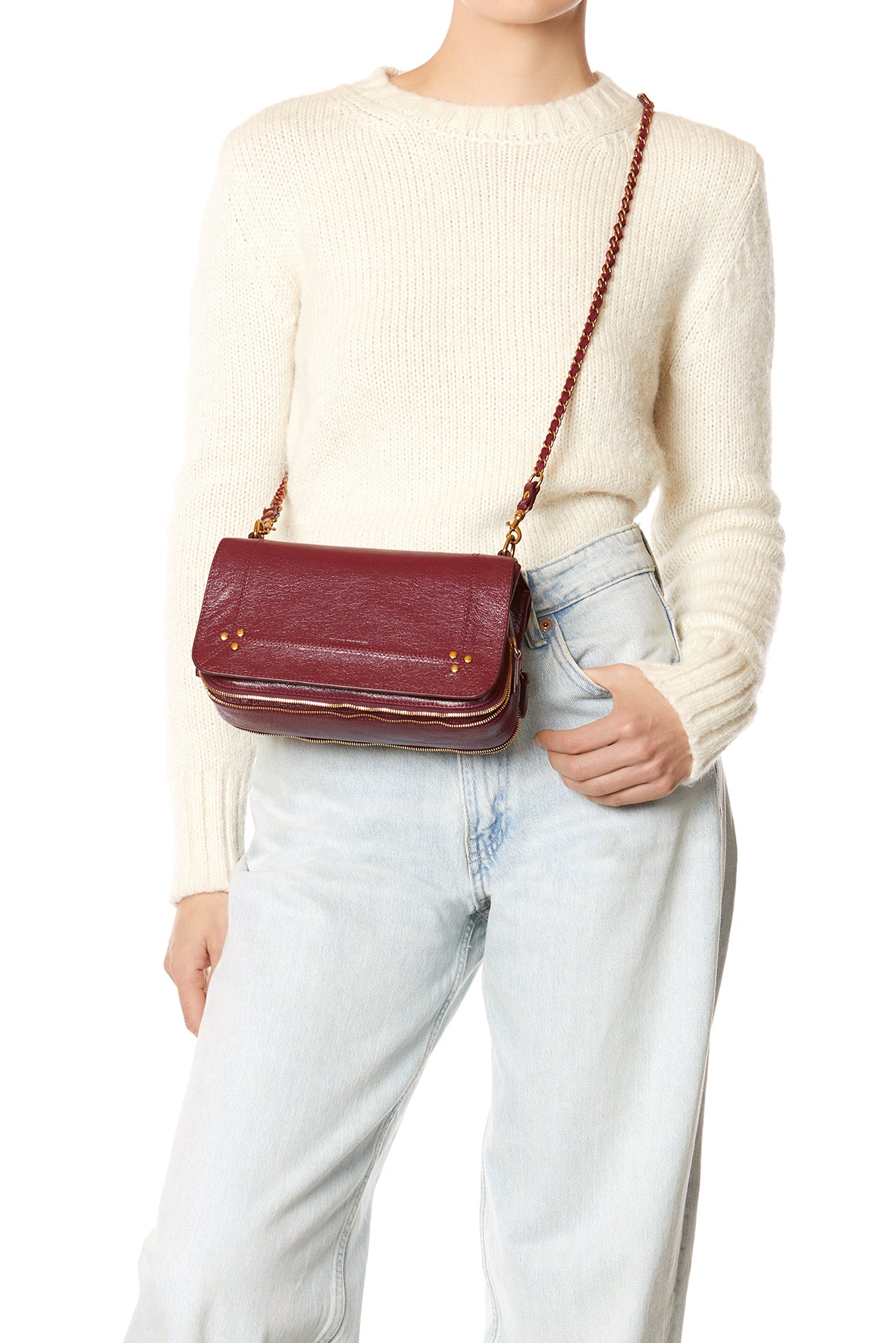 Sac Bobi Chèvre Bordeaux