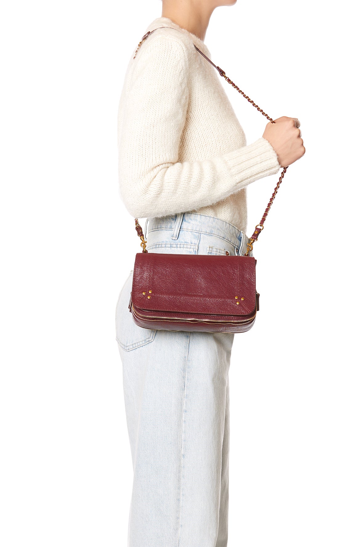 Sac Bobi Chèvre Bordeaux