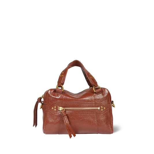 Sac Lucky Bowling Mini Chèvre Noisette