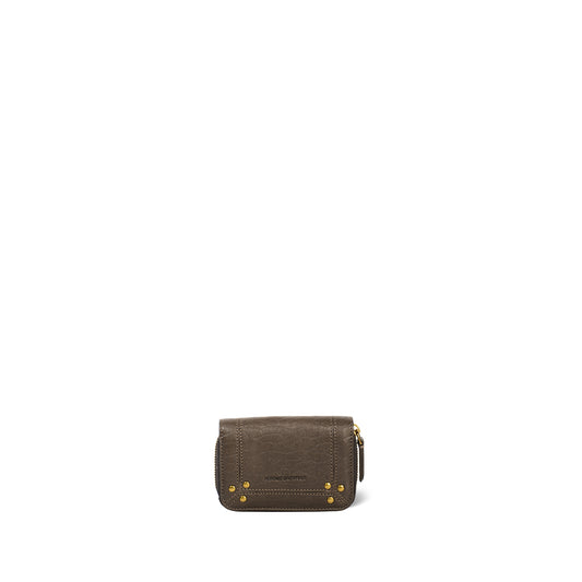 Porte monnaie Henri Agneau Kaki