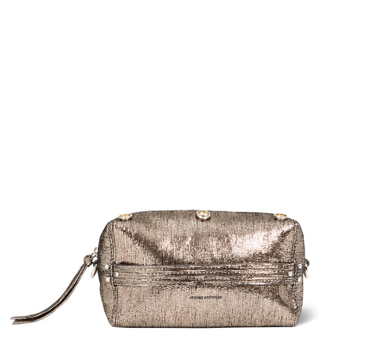 Pochette Lucky Case Chèvre Lamé Champagne