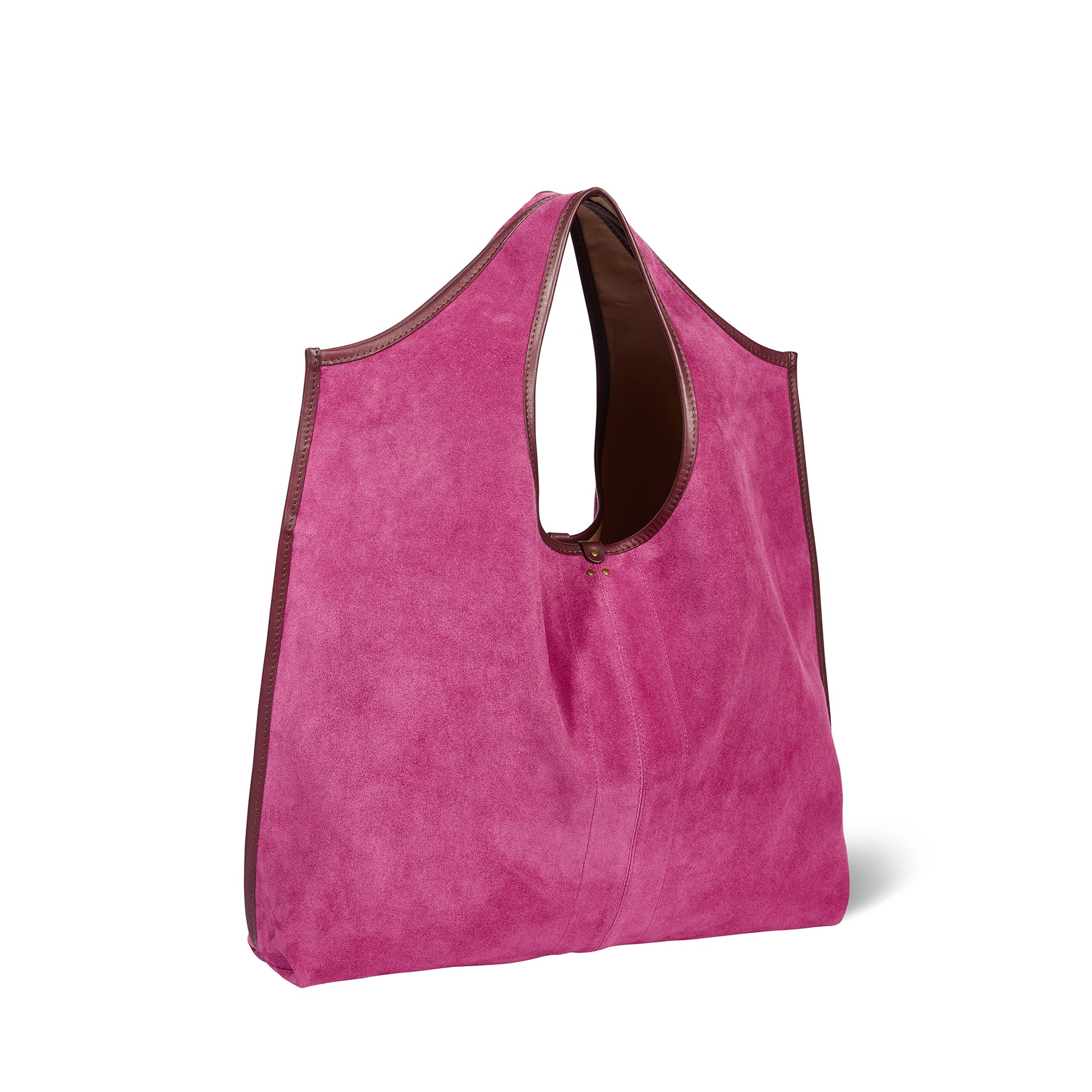 Sac Cabas Paco croute velours Orchidée