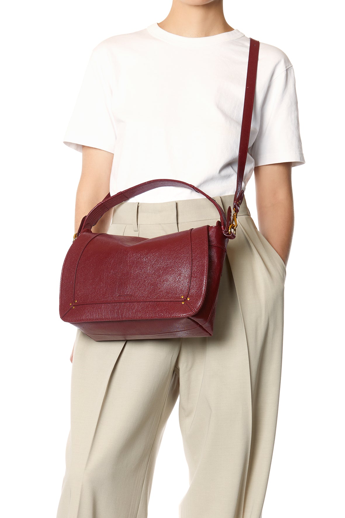 Sac Pepito L Chèvre Bordeaux