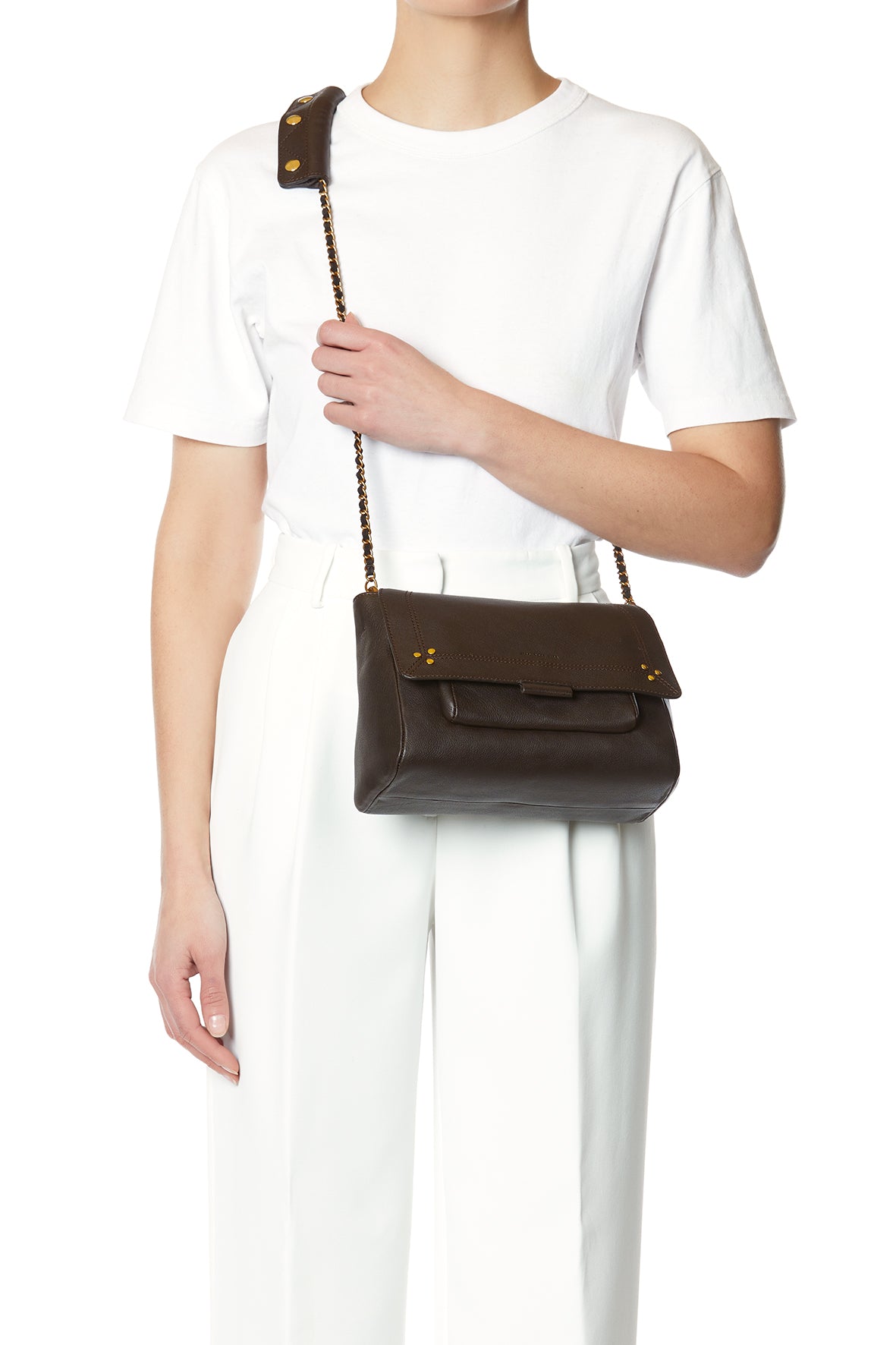 Lulu M Bag Buffaloskin Moka – Jérôme Dreyfuss