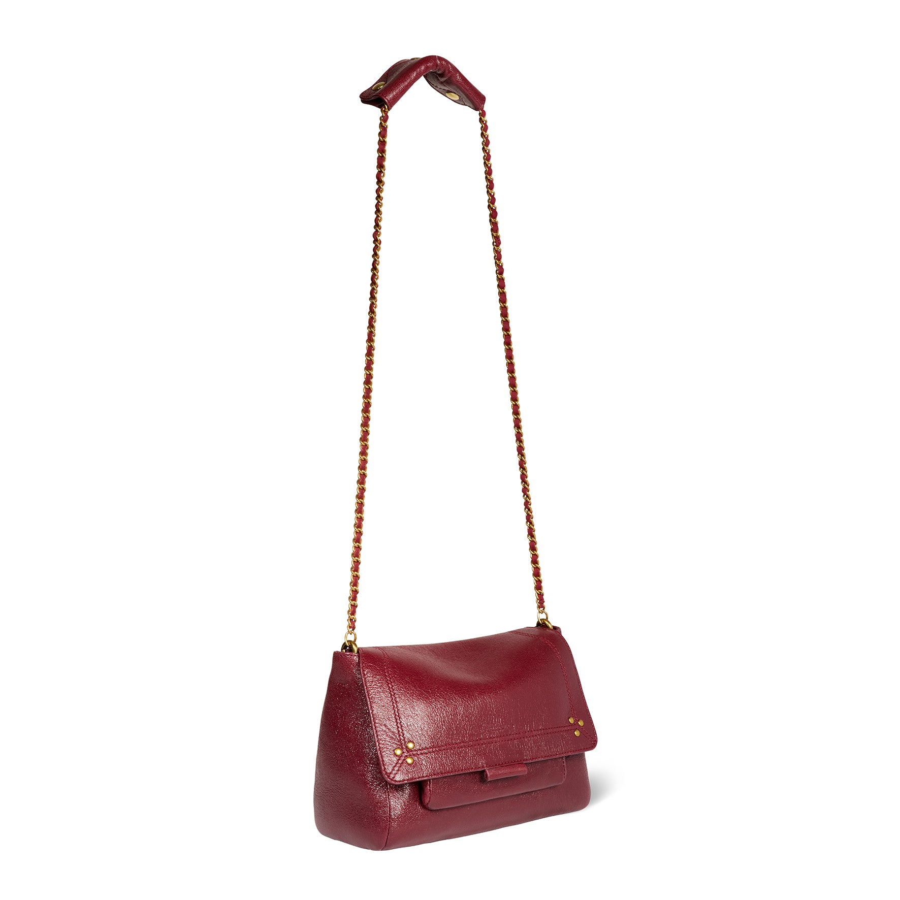 Sac Lulu M Chèvre Bordeaux