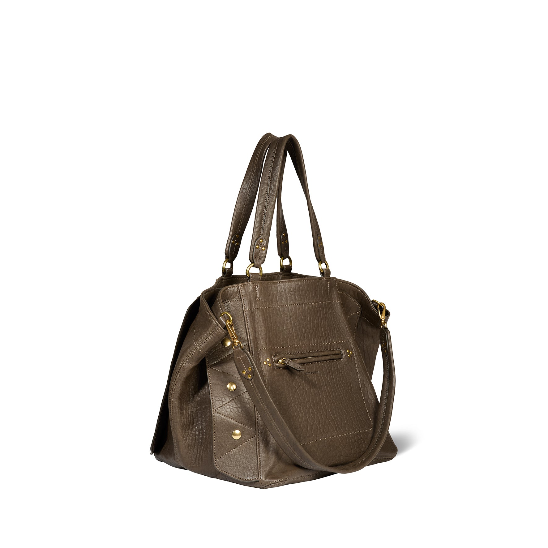 Roger Tote bag Lambskin Kaki – Jérôme Dreyfuss