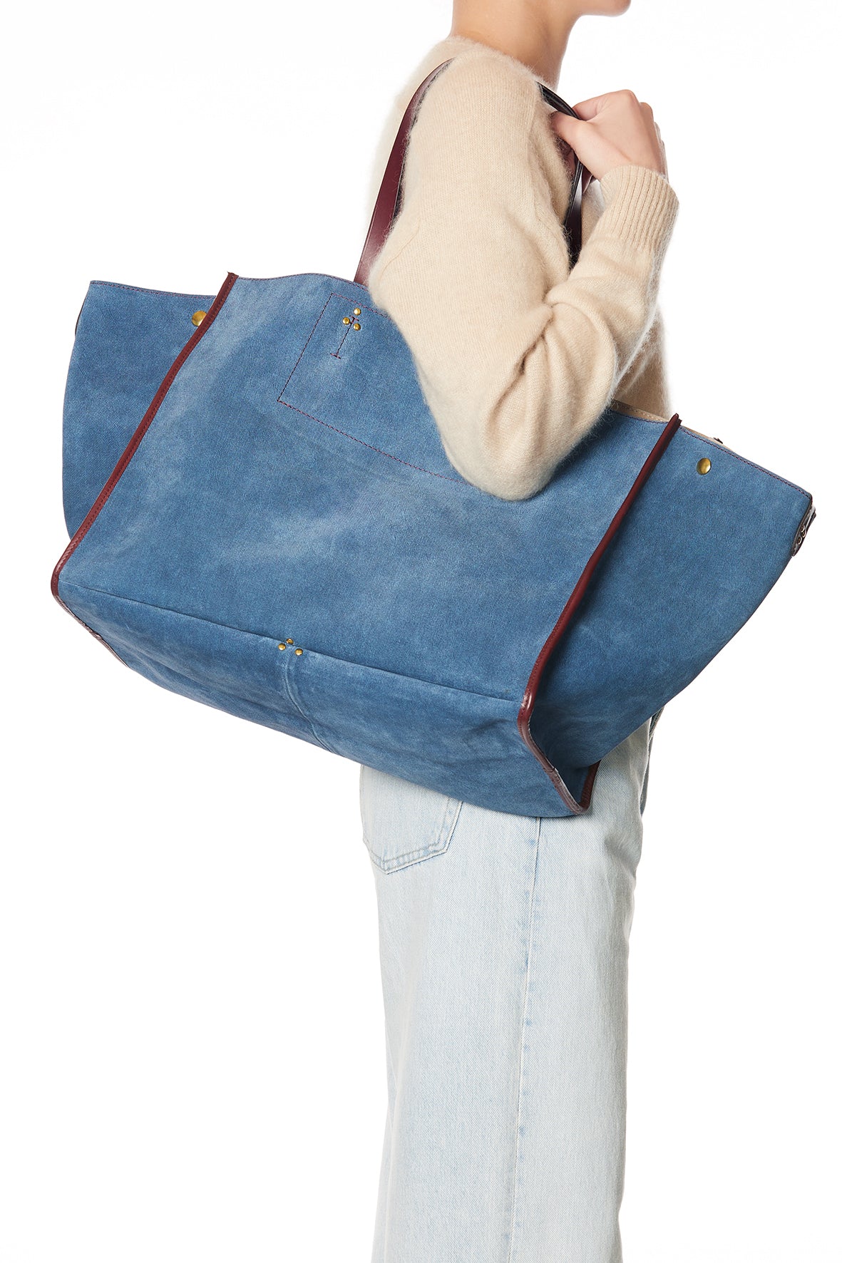 Sac Cabas Léon L croute velours Jean's