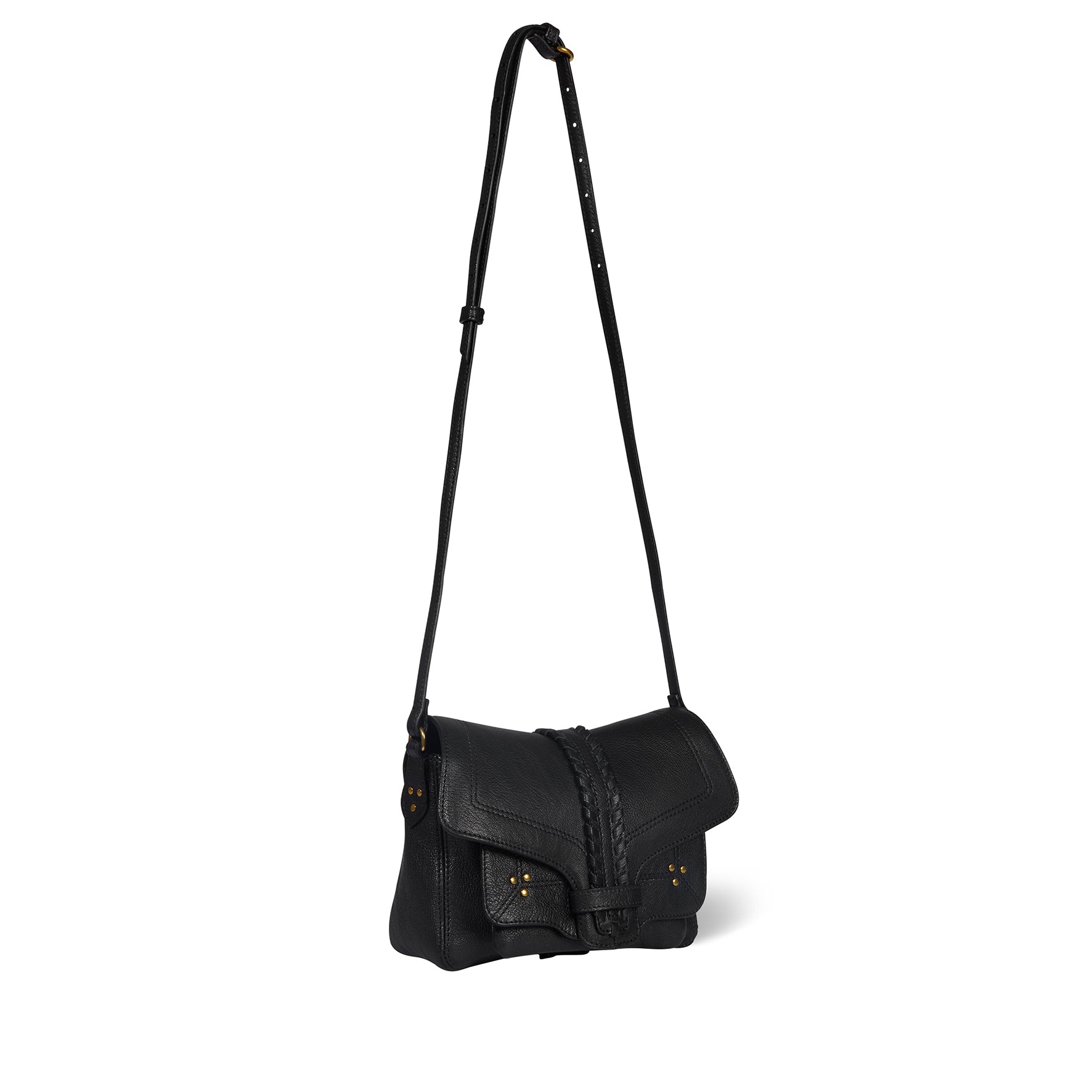 Sac Harry S Chèvre Noir Grainé