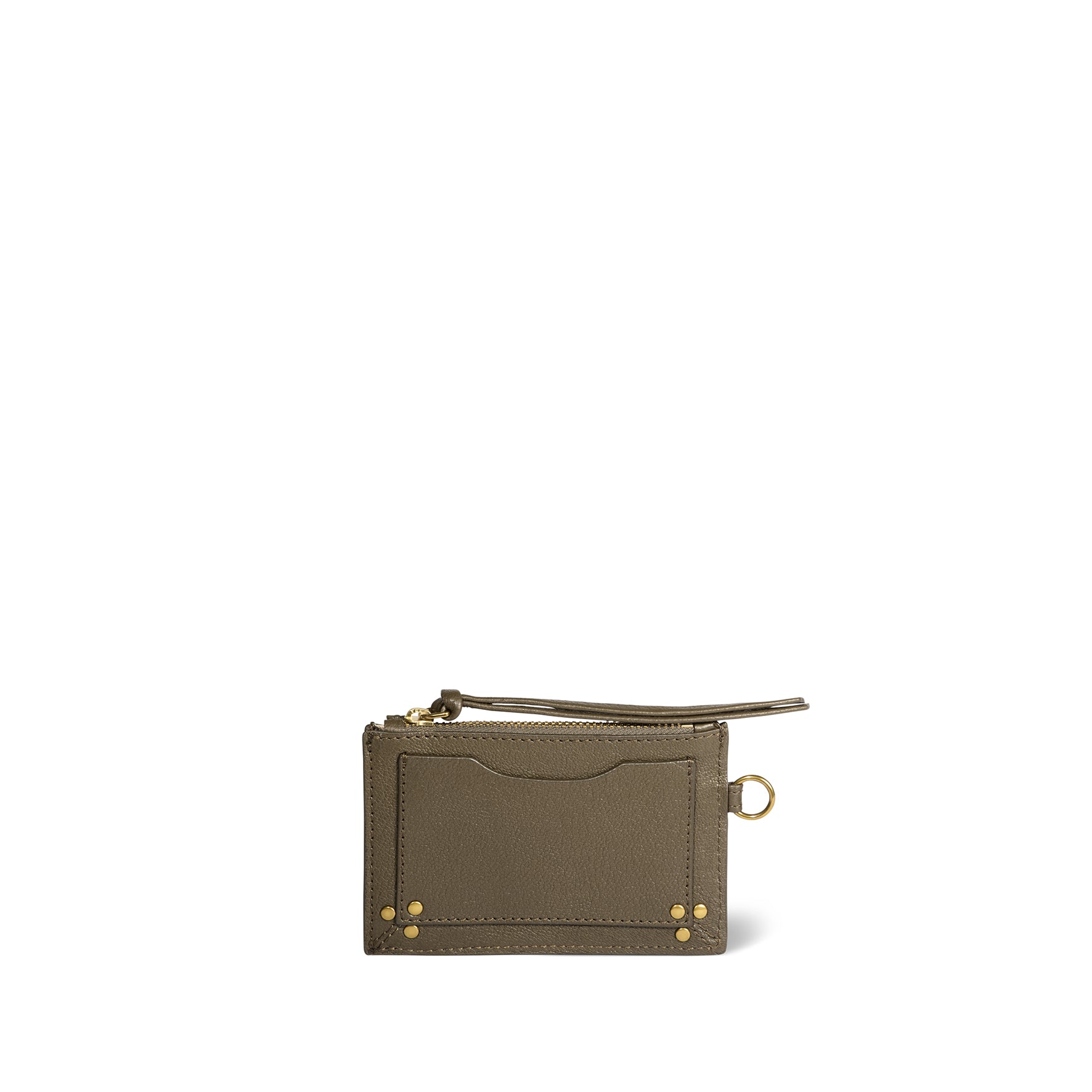 Lucky porte cartes Kaki Goatskin – Jérôme Dreyfuss