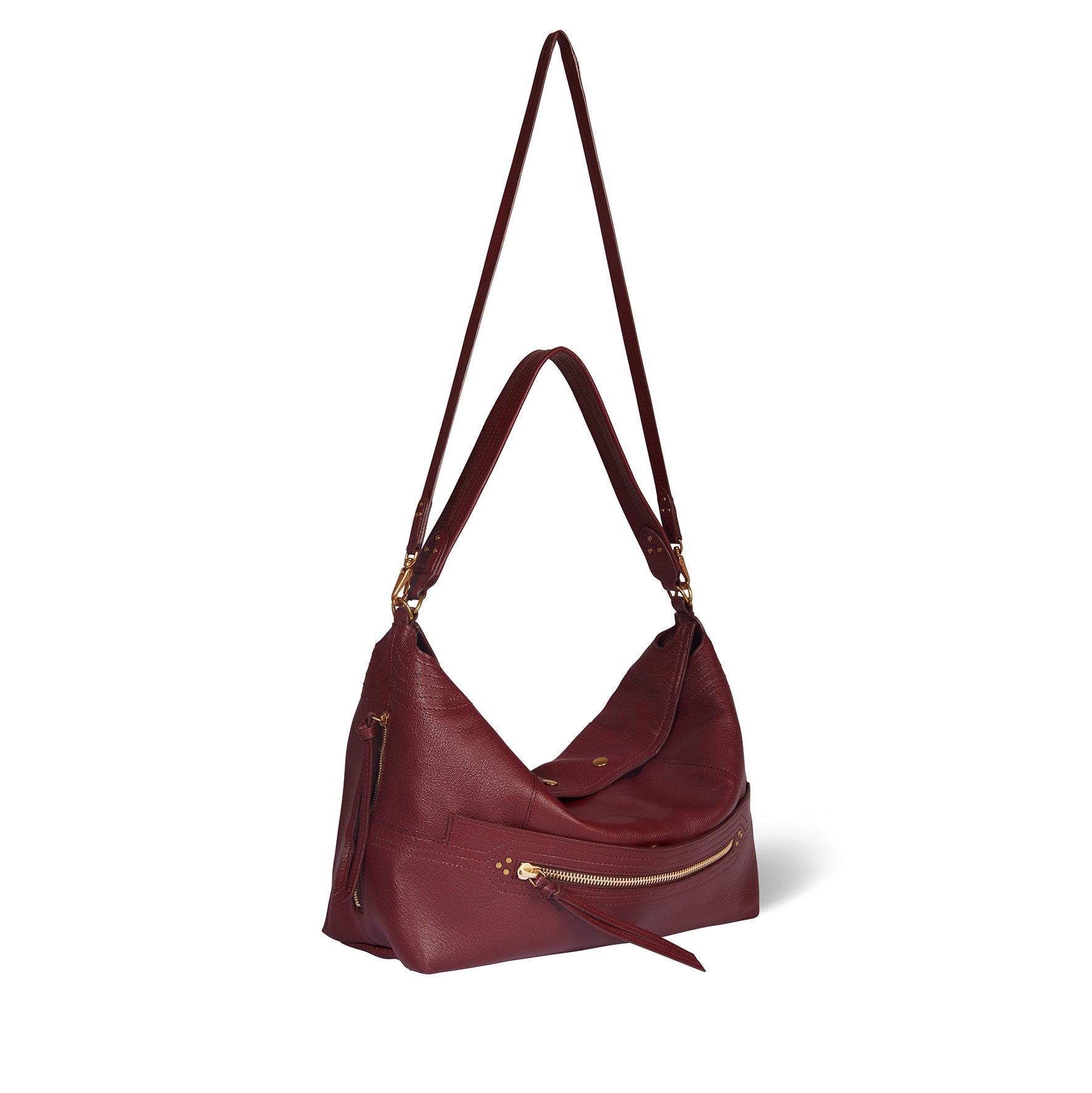 Sac Lucky Hobo Large Chèvre Brulé