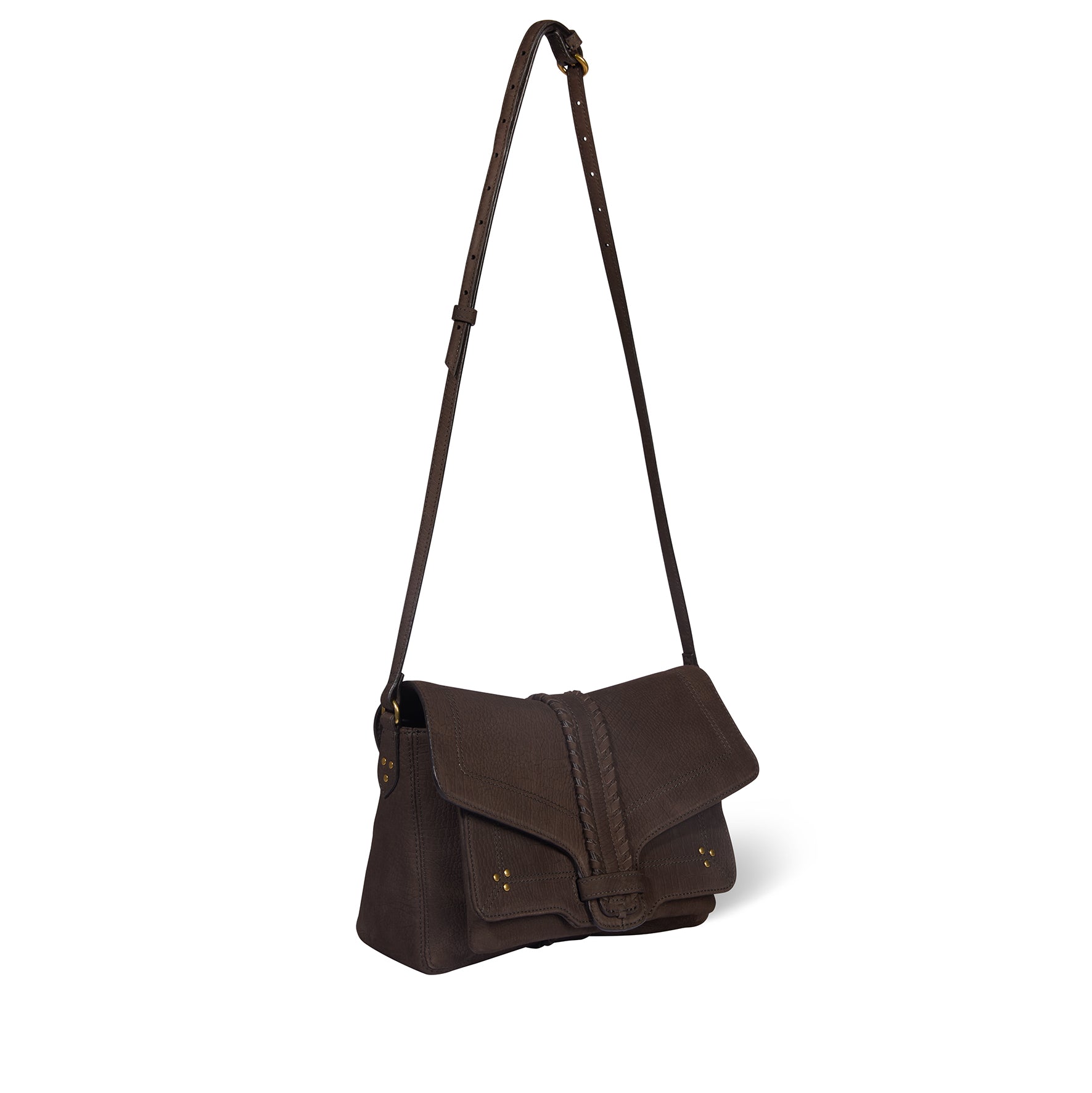 Sac Harry M taurillon Imprimé Croco Moka