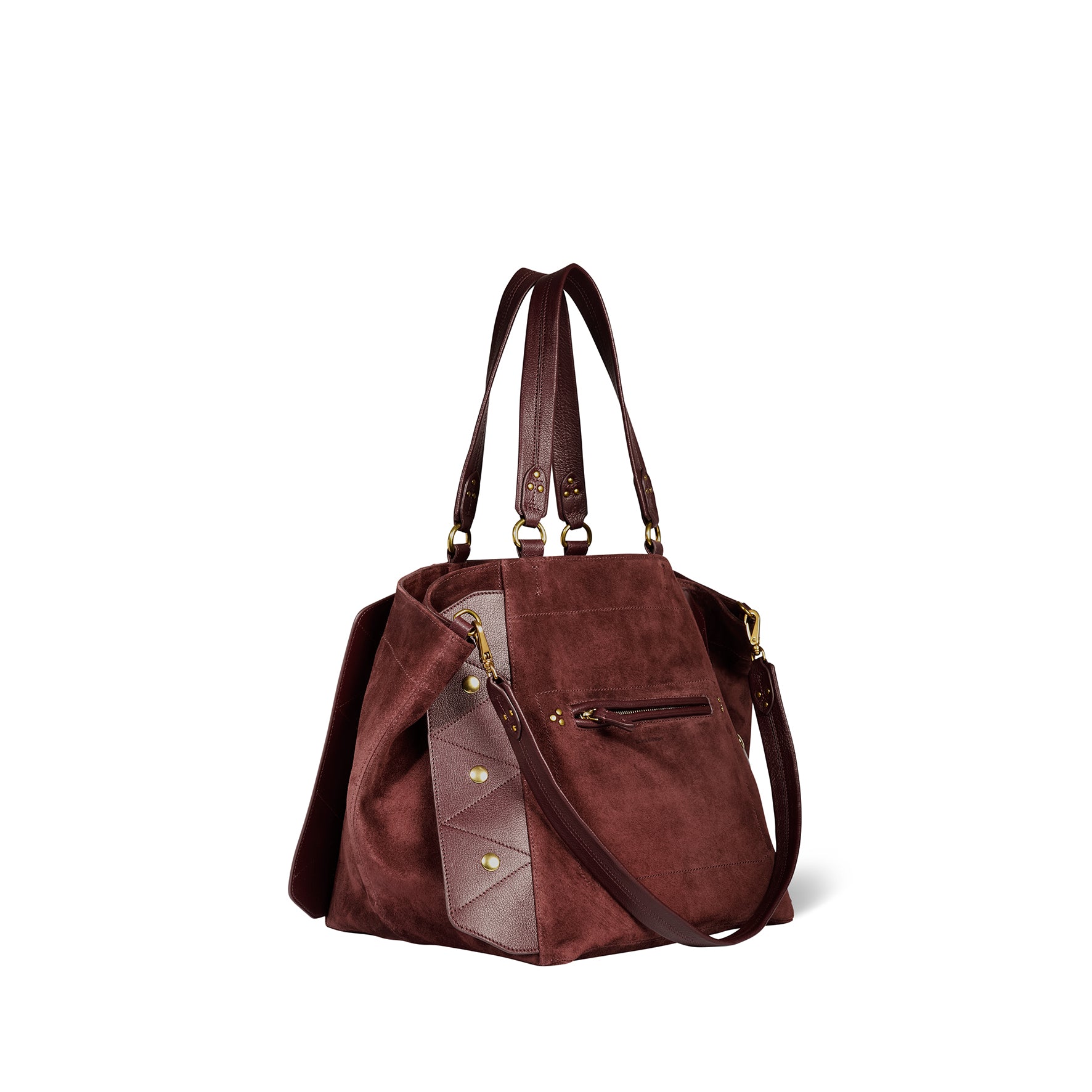 Sac Cabas Roger croute velours Brulé
