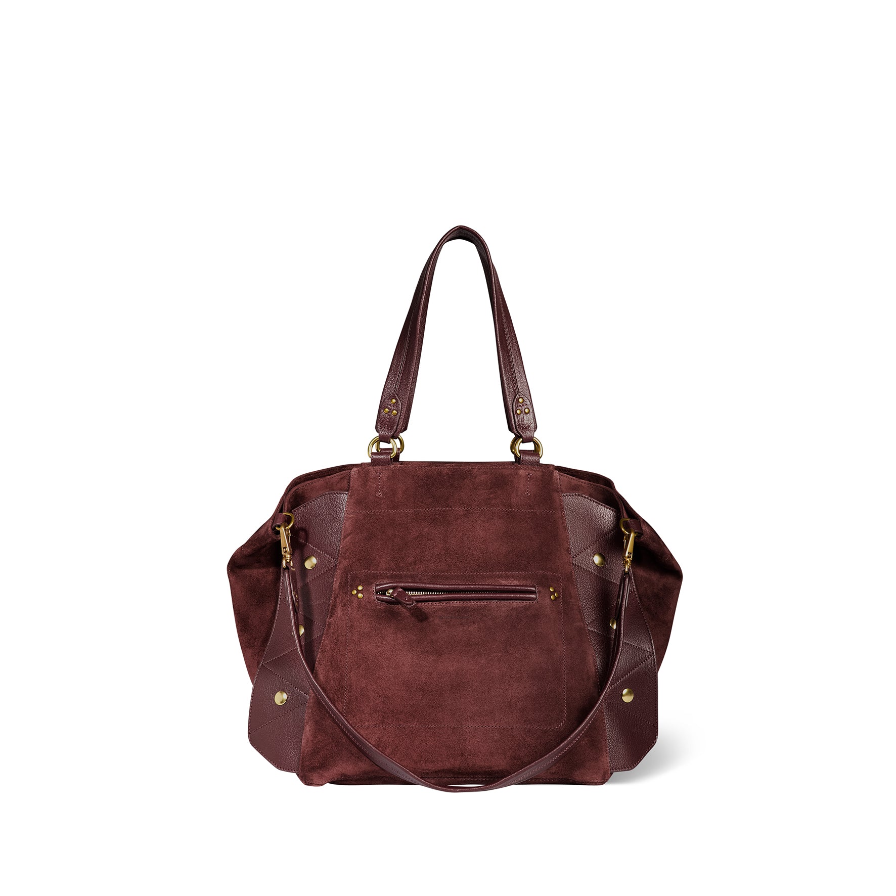 Sac Cabas Roger croute velours Brulé