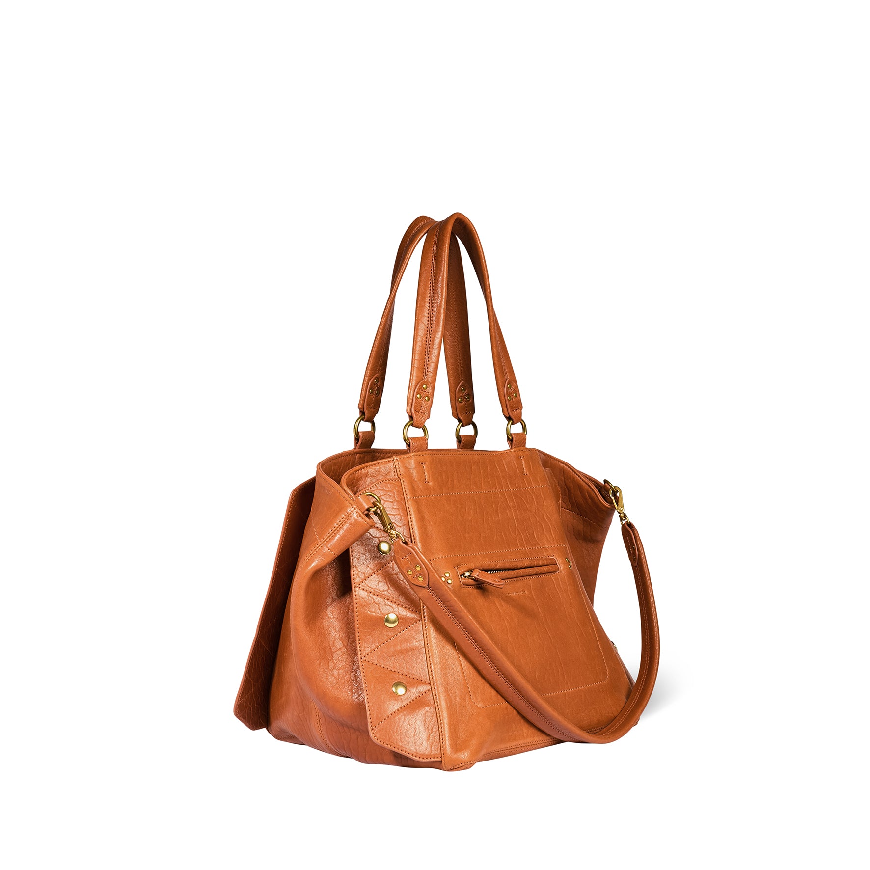 Sac Cabas Roger Agneau Cognac